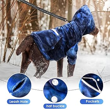 Kickred Basic Dog Hoodie, Premium Dog Sweater Pullover, Soft & Comfy Cotton Pet Clothes Hoodies With Hat And Leash Hole, Doggy Puppy Sweatshirt Coat For Small Medium Large Dogs