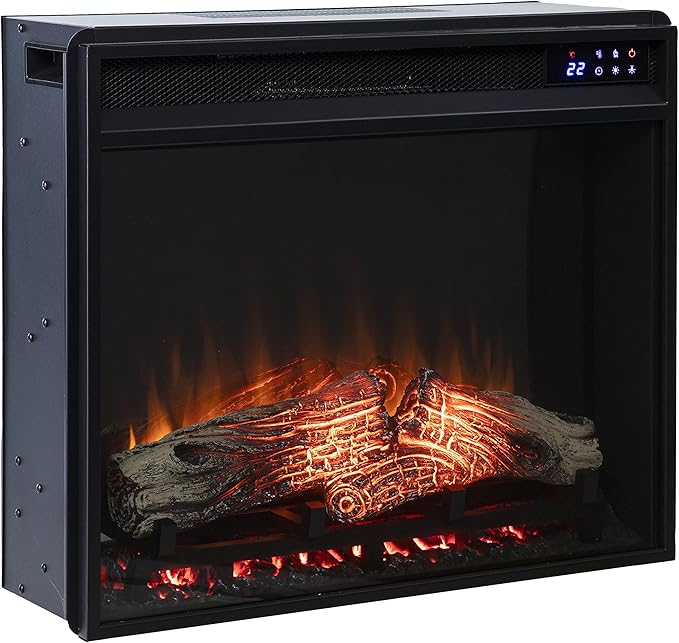 Chimenea Eléctrica SEI Furniture 23" con Control Remoto, Negra miniatura 4