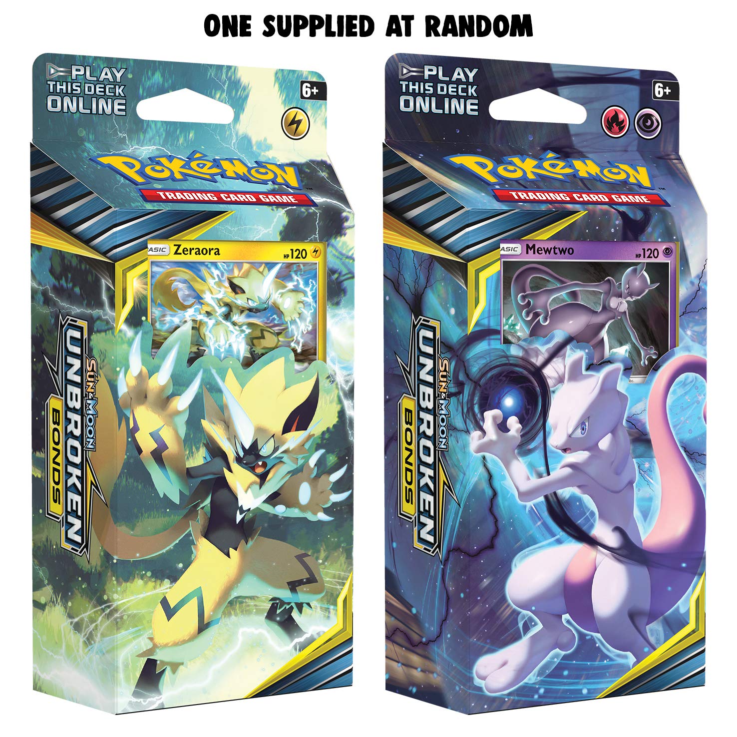 Pokemon POK81554 Pokémon TCG: Sun and Moon 10 Unbroken Bonds Theme Deck (One at Random), Multicolour