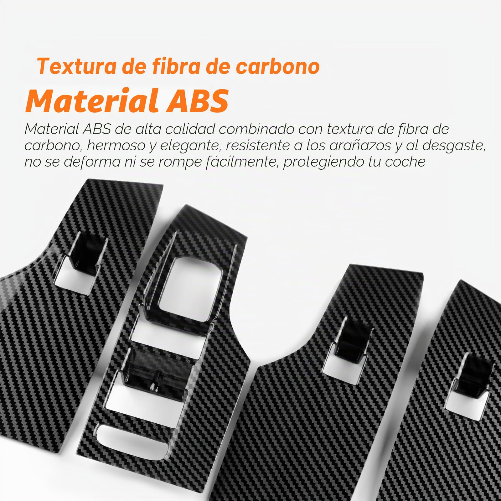 Para Seat Leon MK4 C-upra Leon C-upra Formentor Seat Ibiza Seat Arona 2020-2024 2025 2026 ABS Fibra de Carbono Panel de Control Coche Ventana Cristal Interruptor de Elevación Cubierta Marco