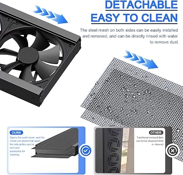Vertical Window Fan for Sliding Windows - Slim Retractable Window Exhaust Fan for Kitchen Bathroom Home Smokers, No-Drill Installation, Quiet High Velocity Ventilation,44~50cm/17.32~19.69in