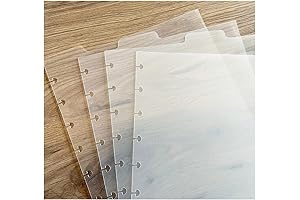 11-Disc Dashboard Clear Top Index Dividers for Discbound Planner Accessories