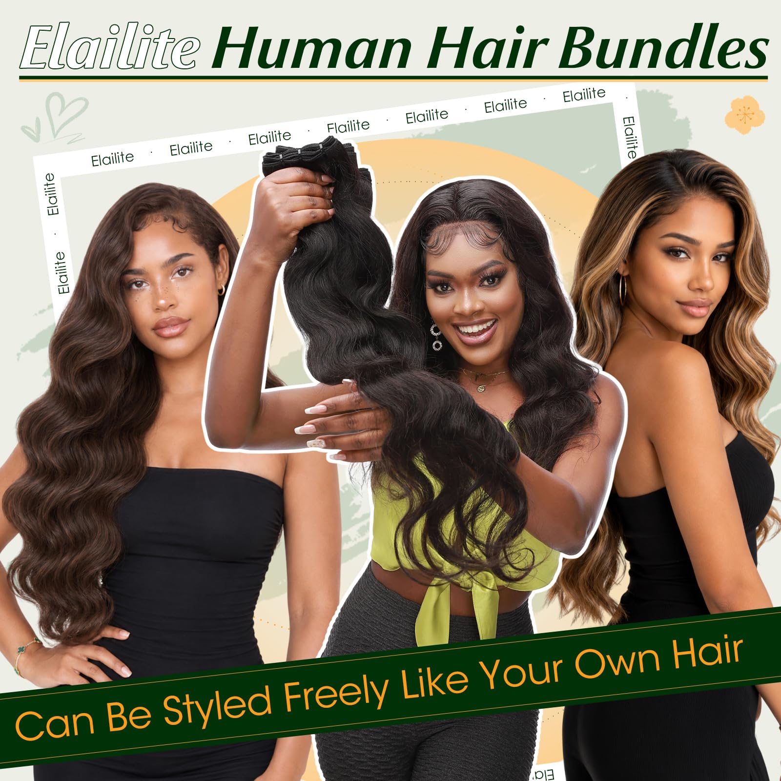 Elailite Extension Tessitura Capelli Veri Matassa Ricci Mossi Ondulati Naturali Una Ciocca 100g Unprocessed Brazilian Human Hair