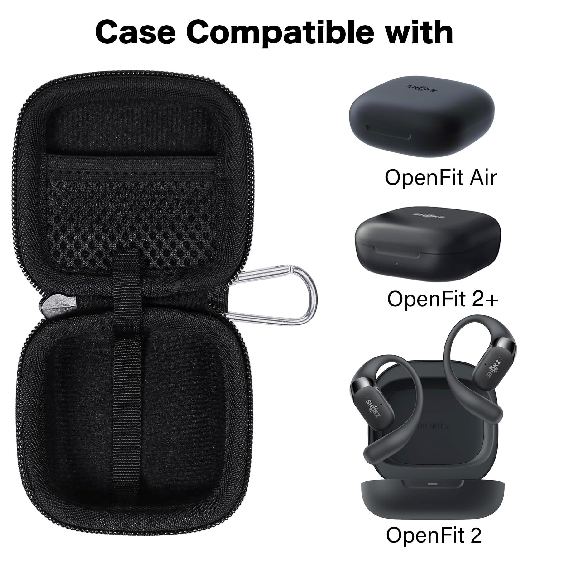 Shokz OPENFIT 2　ケース付き Amazon.com: NOUKAJU for SHOKZ OpenFit 2 Case Cover, Earphone