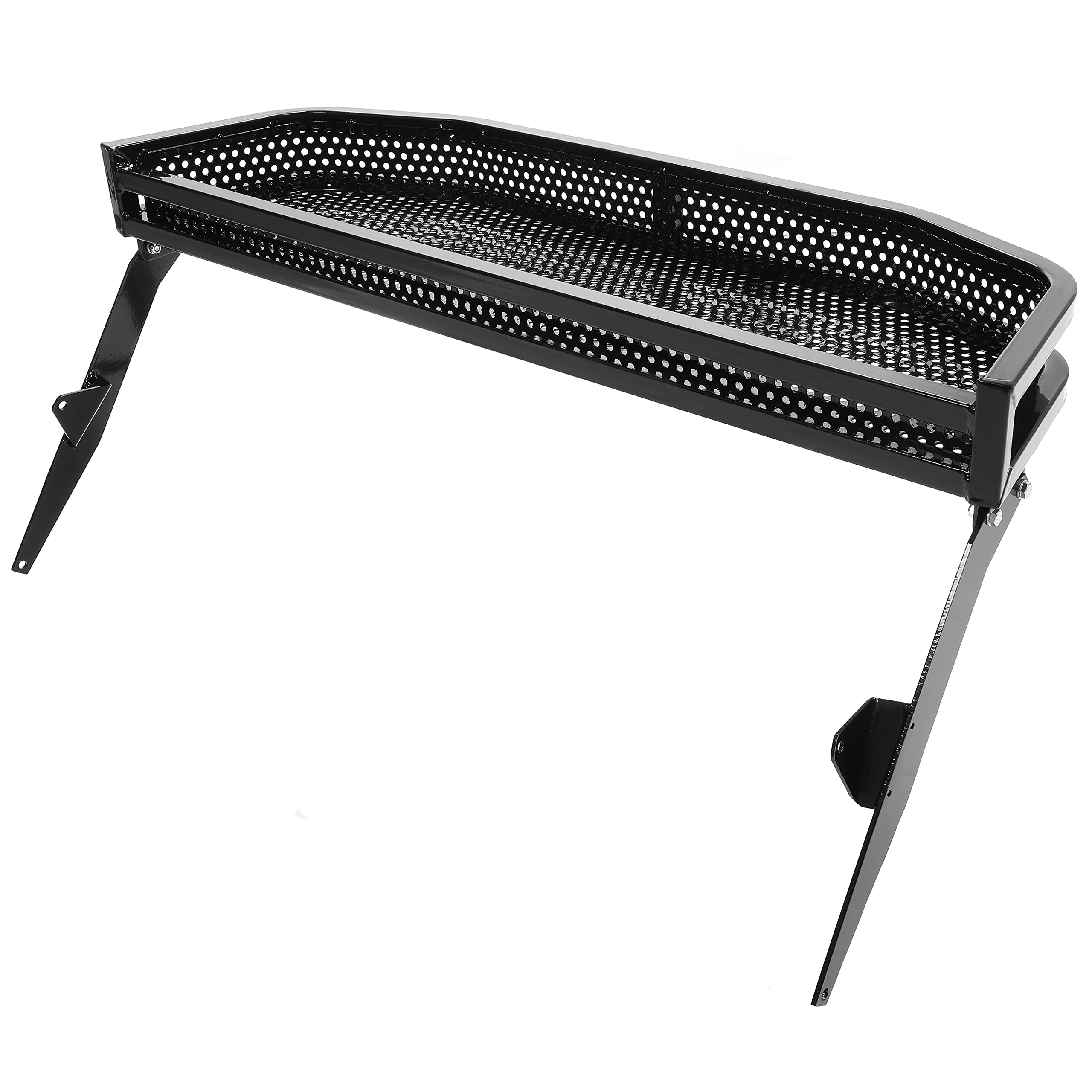 HECASA Front Cargo Basket Compatible with All Yamaha Golf Cart 1995-2007 G14-G22 Gas and Electric Models Storage Brackets Mounting Heavy Duty Black