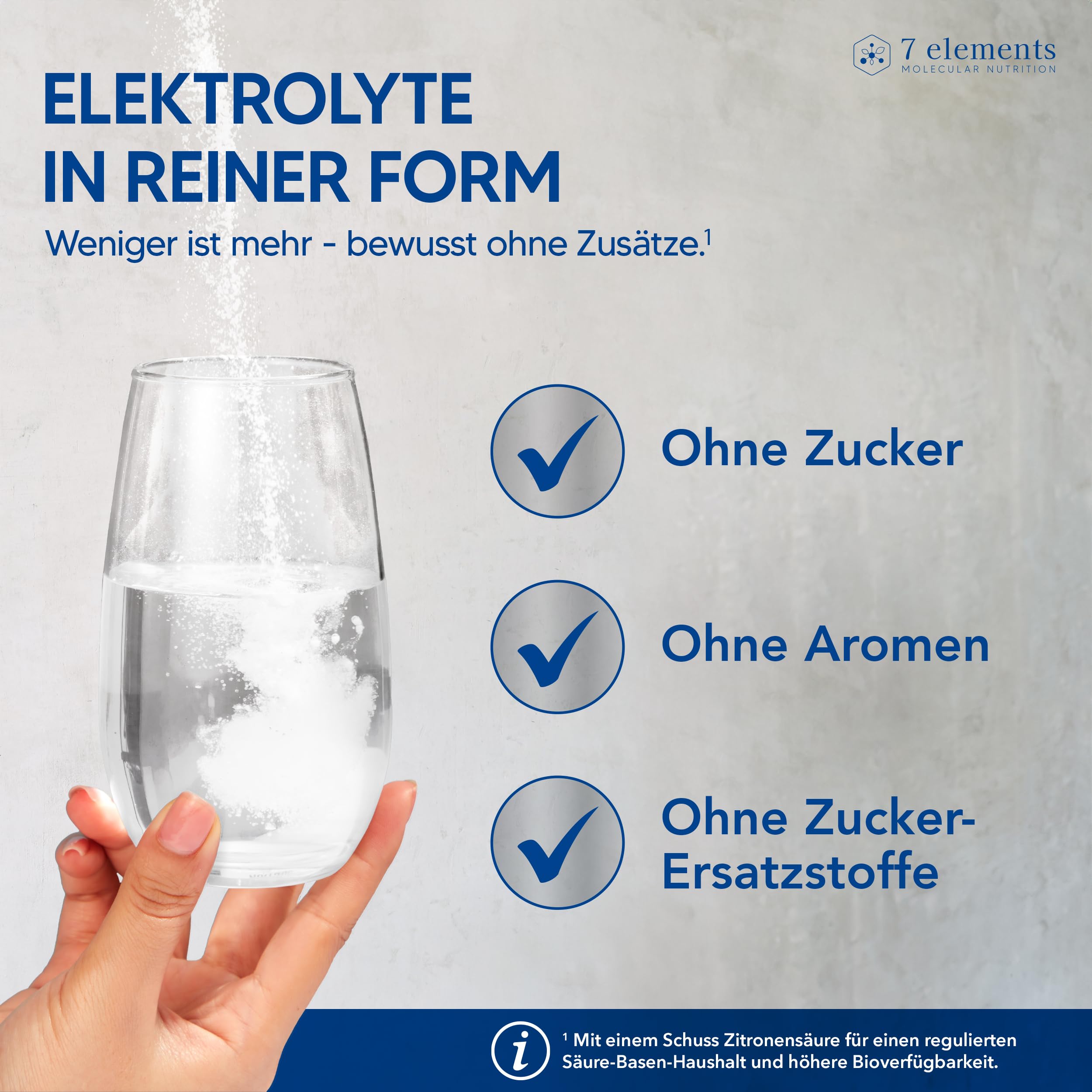 Elektrolyte PUR - 60 Stück - Ohne Zucker & ohne Süßungsmittel - 1835mg Elektrolyte für Sport und den täglichen Bedarf - Ohne Zusätze und Aromen - isotonisches Elektrolytgetränk - KETO
