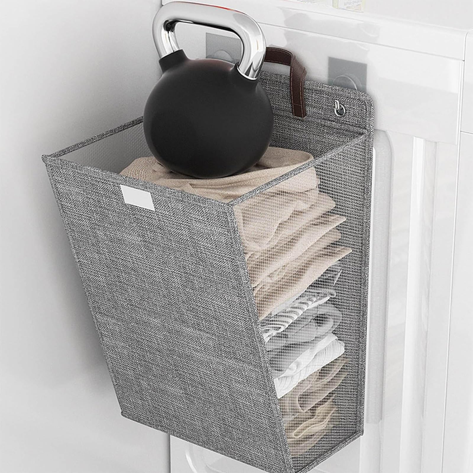 2x Hänge-Wäschekorb Faltbar - Mesh Wäschekorb Für Wand 40x30cm