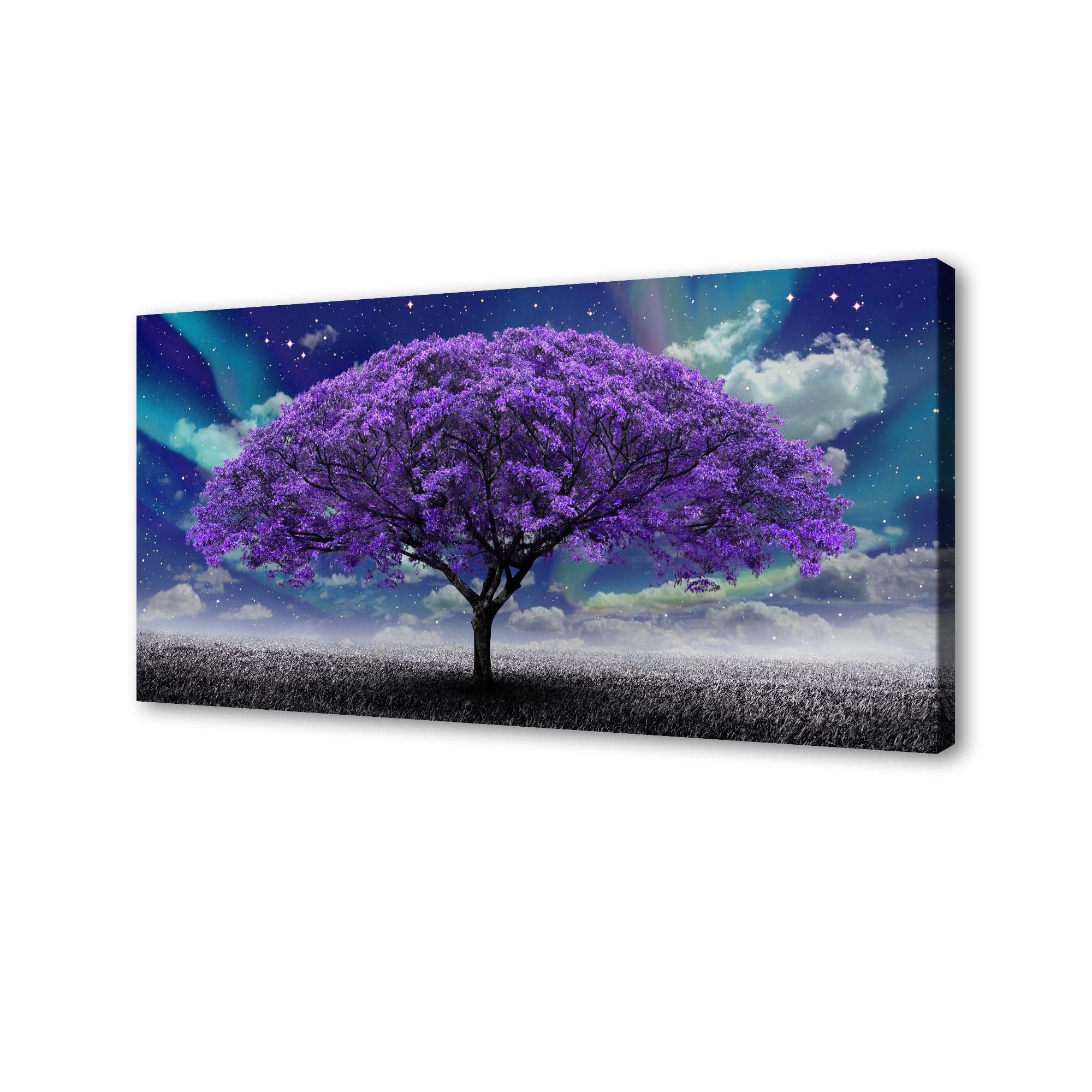 Stampa su tela Albero astratto Foglie magiche Arte moderna 145x45 cm XXL Quadro da parete per soggiorno Camera da letto | Leroy Merlin
