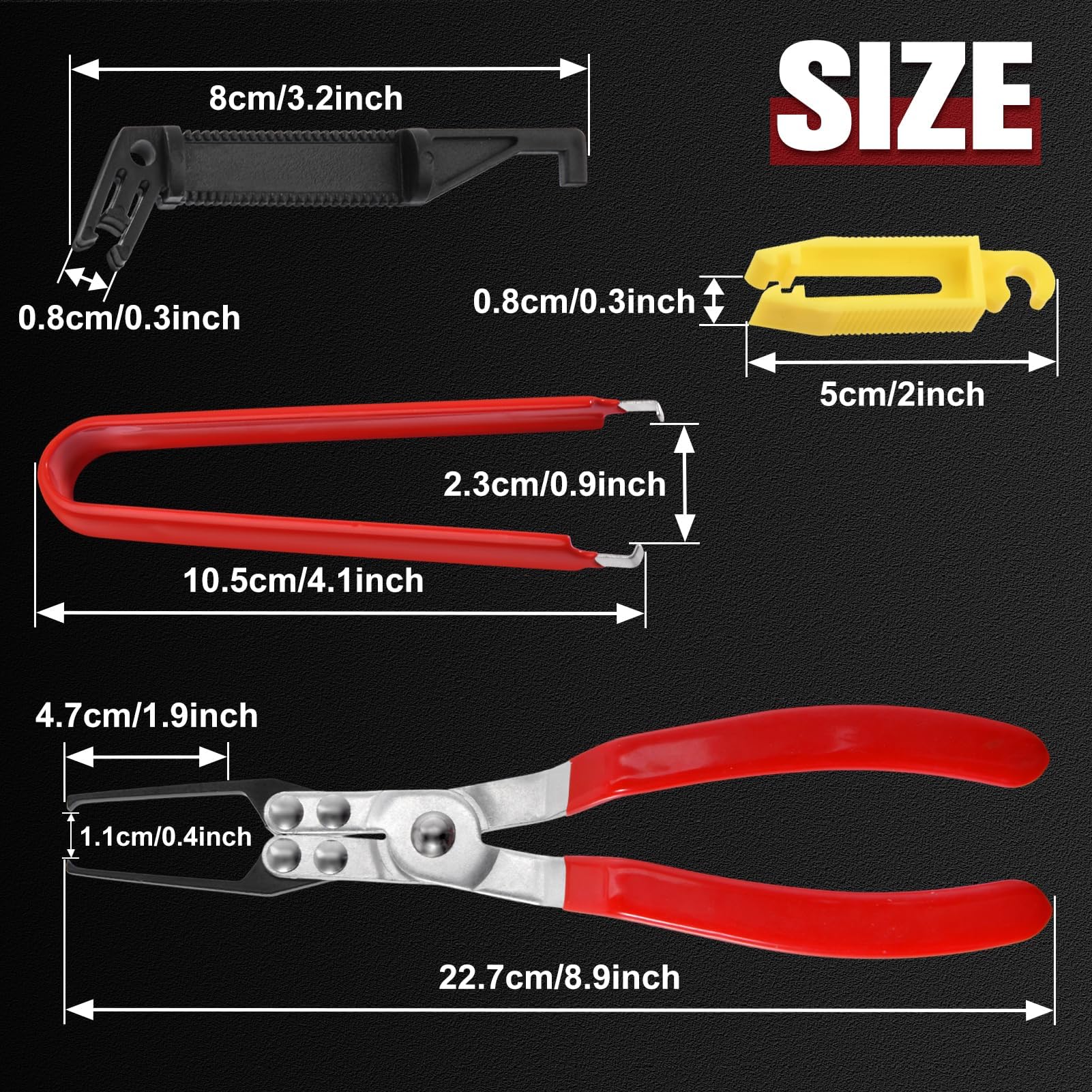 LEONTOOL Relay Puller Pliers, 4-Pack Automotive Relay Narzędzie do usuwania bezpieczników do samochodów osobowych, ciężarówek, pojazdów, akumulatorów, terminali