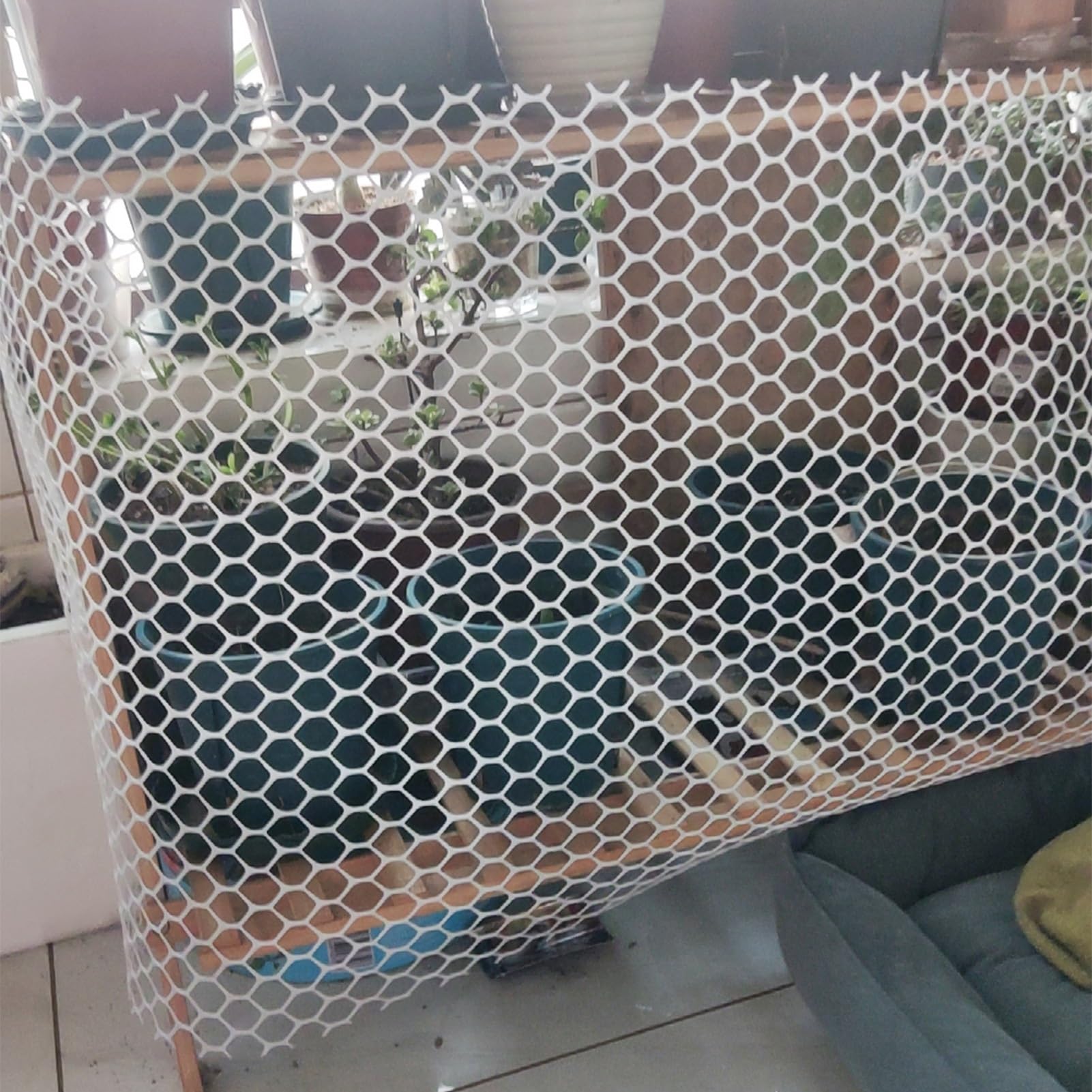 Rete Anti-uccelli 9,8 16.4 33 33 Ft Netting di Recinzione, Reti di Protezione Delle Scale per Il Giardino del Balcone Riutilizzabile per Piantine Pianta, Mesh per Animali Domestici Multiuso (Size : 1