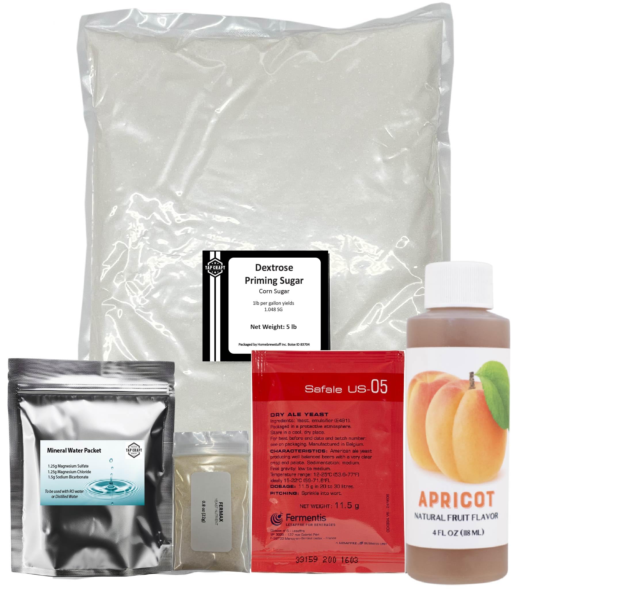 TAPCRAFT - Apricot Hard Seltzer Recipe Kit - Make Your Own Seltzer at Home - Great Gift Ideas