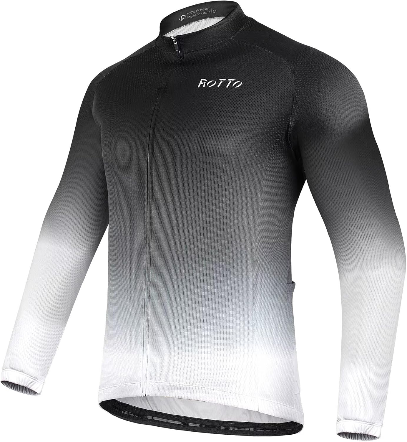 ROTTO Cycling Jersey Mens Bike Shirt Long Sleeve Gradient Color Series