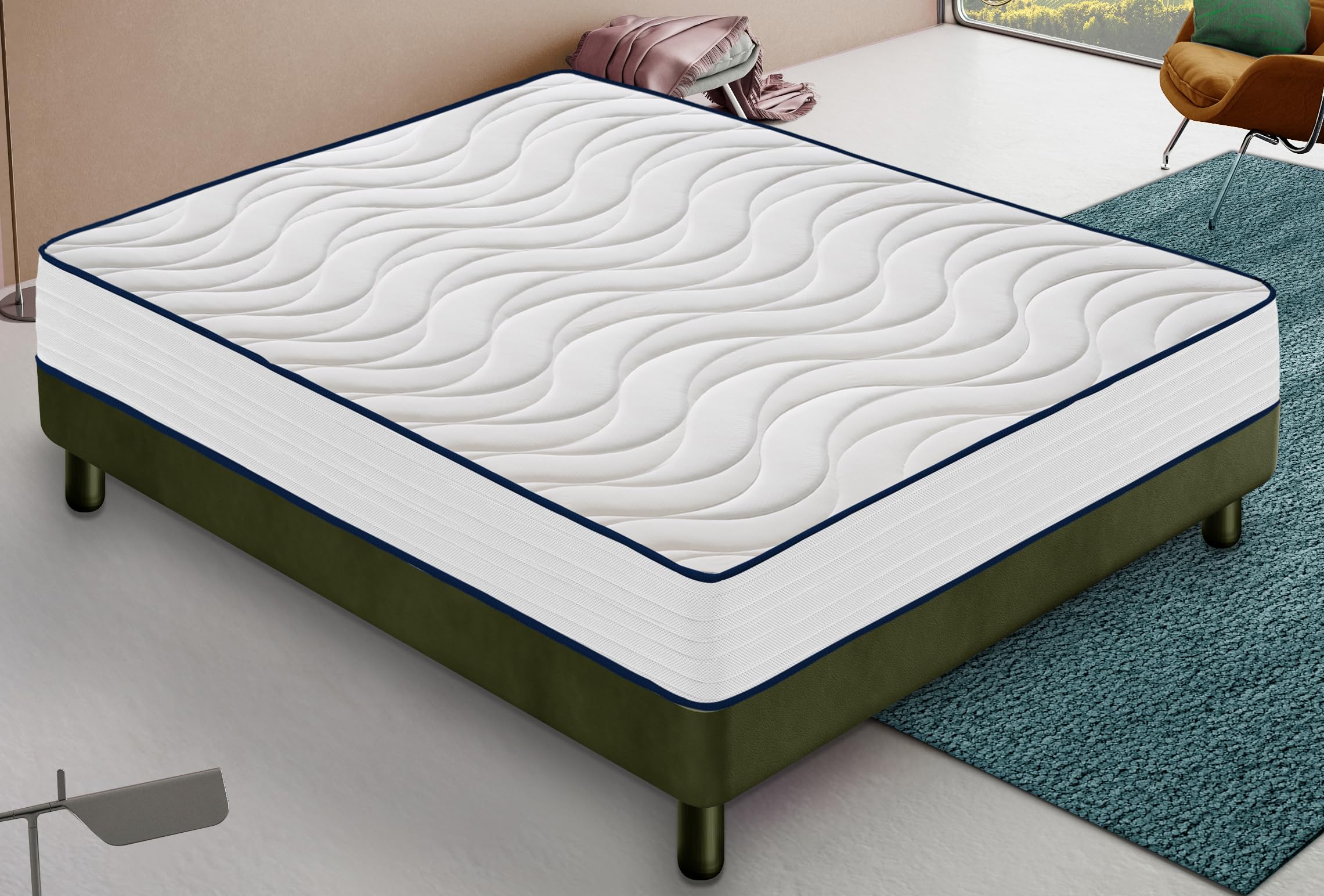 Materasso Memory Singolo 80x190, Alto 25 Cm - Sfoderabile, Rivestimento Aloe Vera, Traspirante Evolution - Foto 8