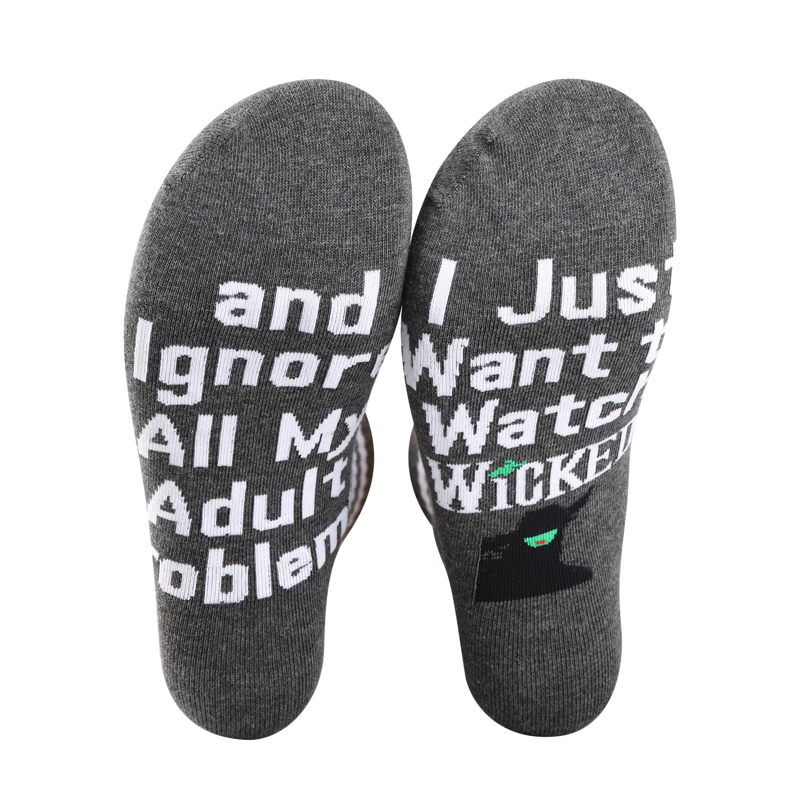 PXTIDY2 PAIRS Witch Musical Socks Musical Merch I Just Want to Watch Witch Musical Merchandise Novelty Socks for Fans