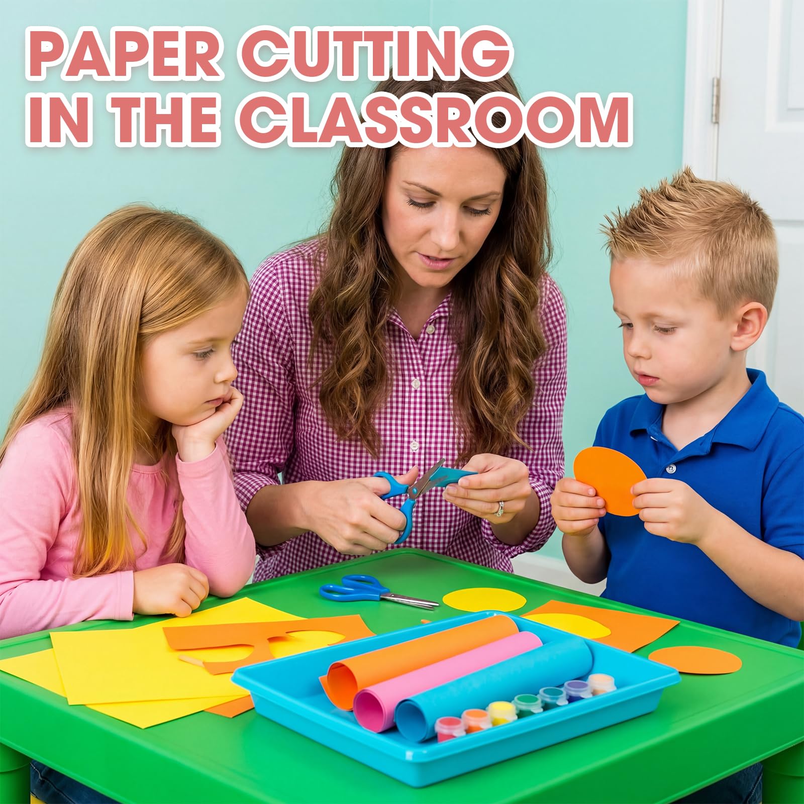 Maitys 15 bandejas de plástico para actividades artísticas de 14.57 x 10.63 x 1.77 pulgadas, organizador de manualidades, bandeja de almacenamiento para niños, escuela, aula, proyectos de bricolaje