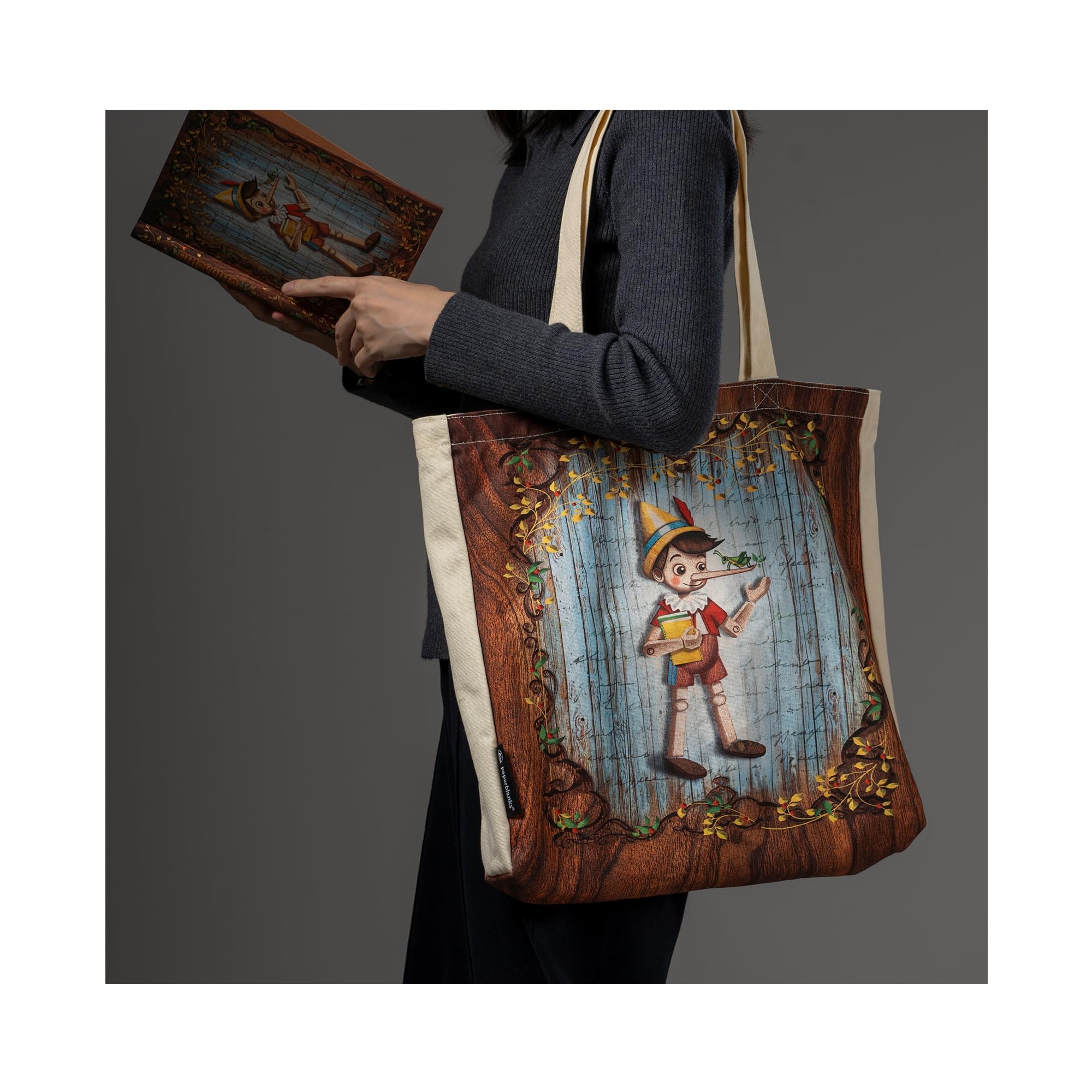 Carlo Collodi, Pinocchio (Fairy Tale Collection) Canvas Bag