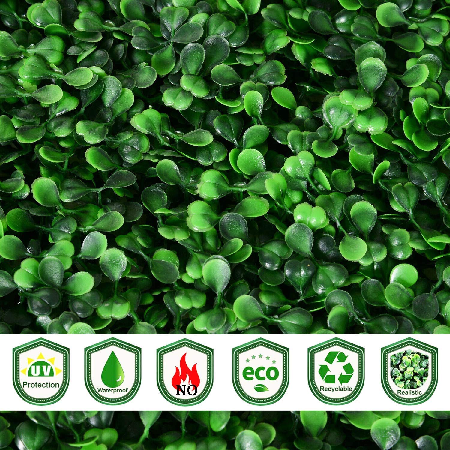 Lot de 12 feuilles de lierre artificiel à suspendre - Plantes artificielles - Pelouse murale - Pour la maison, la chambre ou le jardin - Décoration 60 x 40 cm
