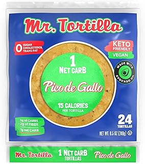 25 Easy Taco Dinner Recipes for Busy Families 65 Mr. Tortilla 1 Net Carb Tortillas (Pico de Gallo, 24 Count (Pack of 1))