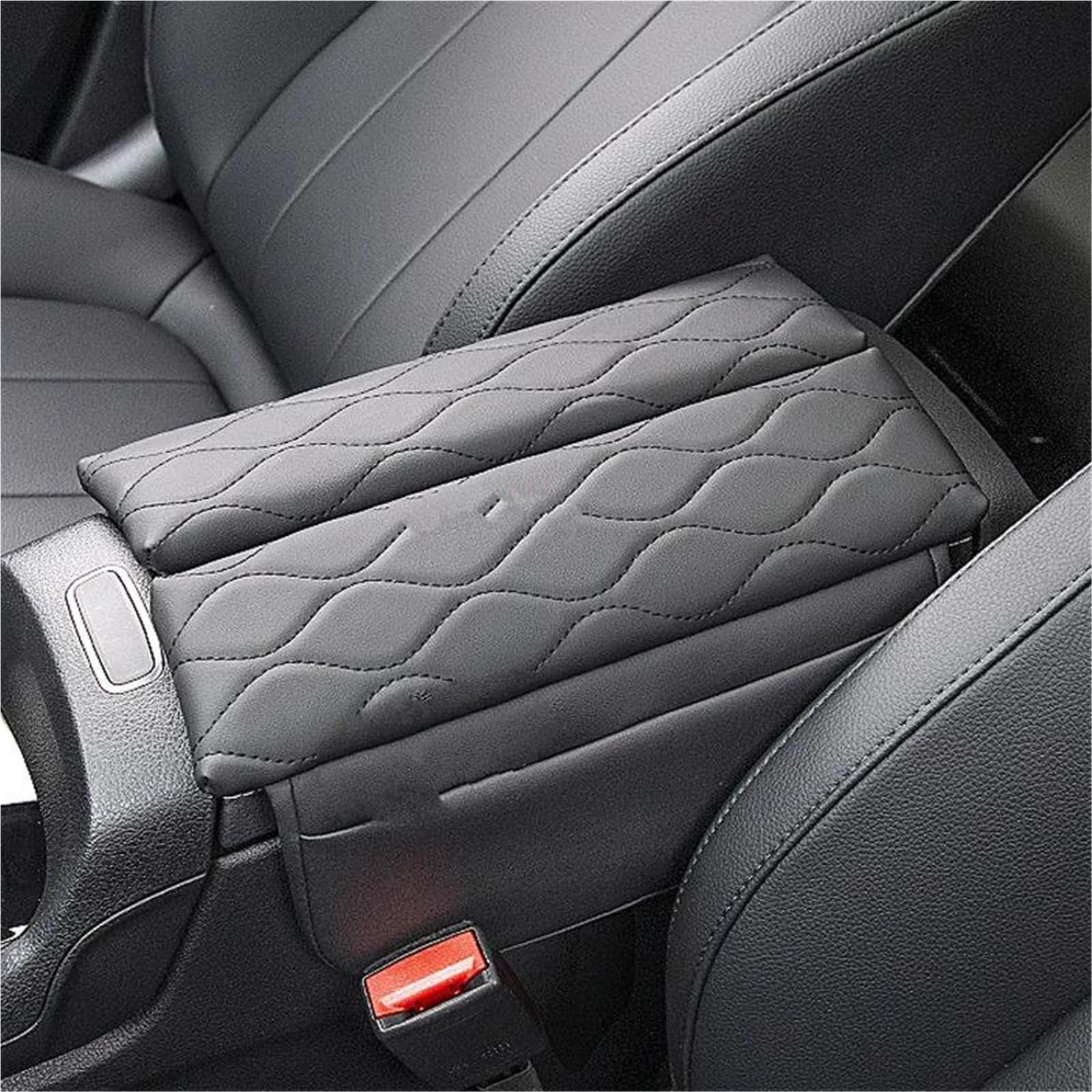 Housse De Protection Pour Accoudoir Central Console, En Cuir, Anti-rayures, Pour Benz Classe E 2016-2023(Black1)