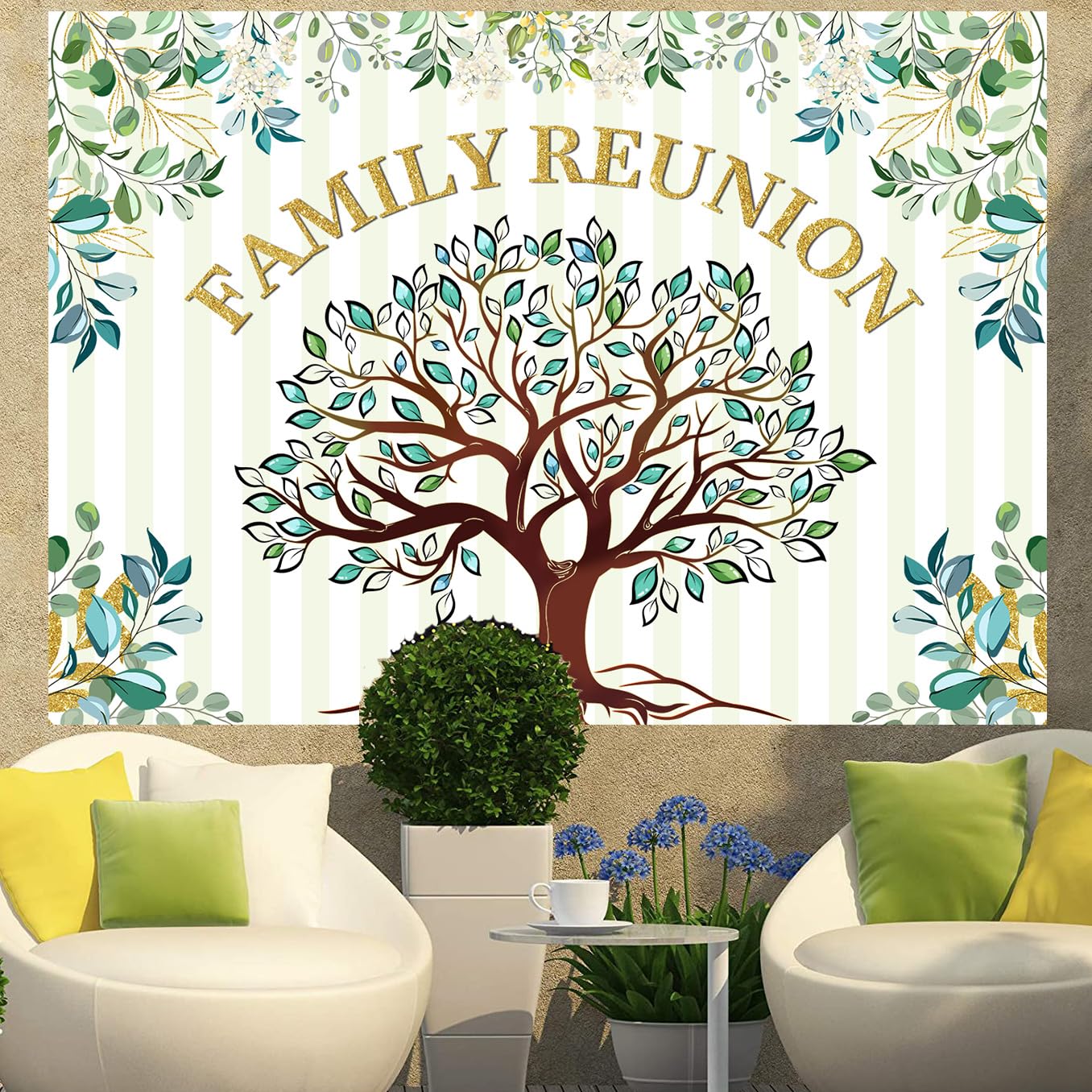 Withu Fotohintergrund „We Are Family Reunion“ – 2,1 X 1,5 M, Vinyl, Für Partys, Fotografie, Familienfeiern, Banner