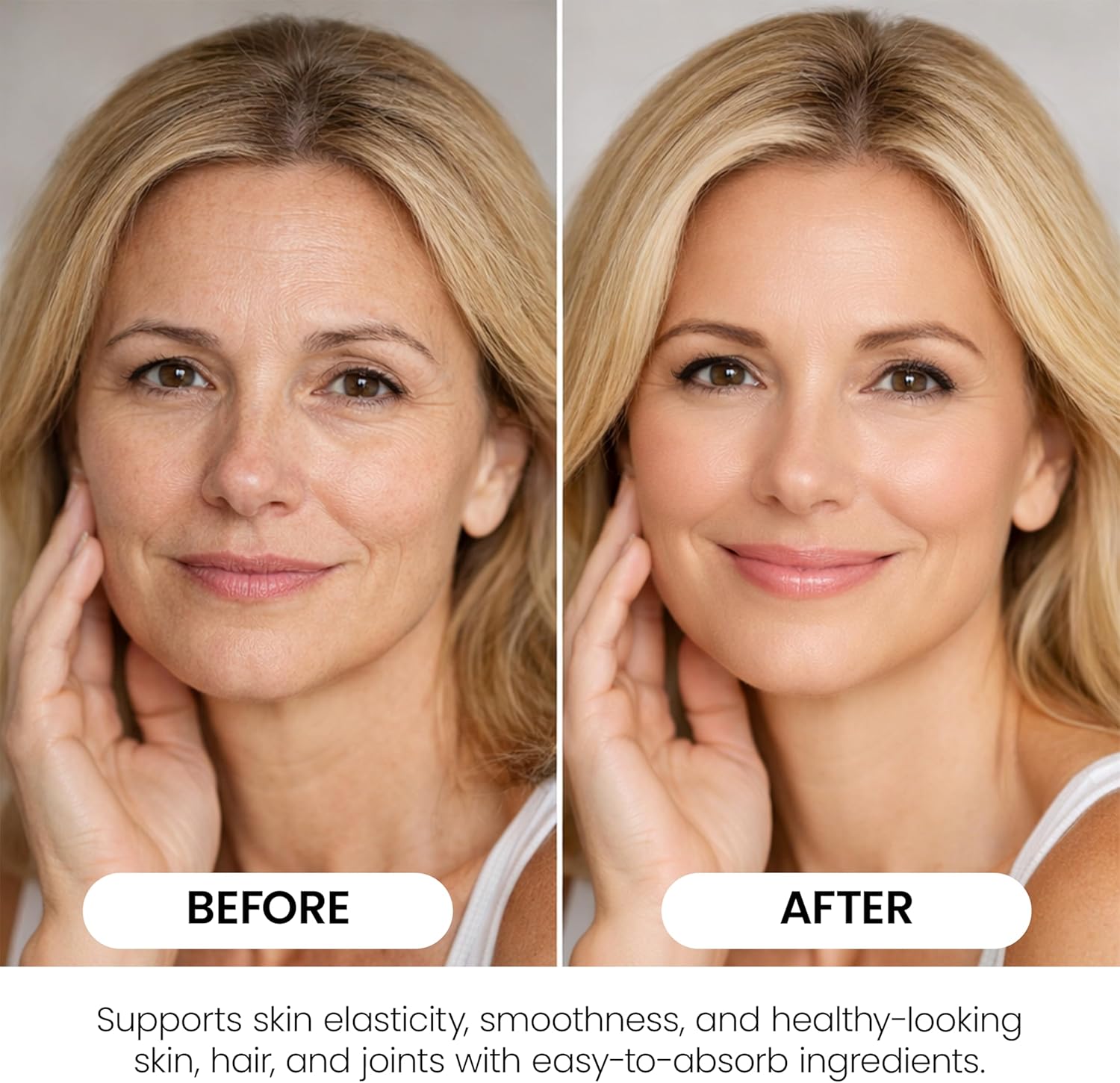 Elixir Silk Face Collagen Lumé - Collagen Powder with Hyaluronic Acid & Glutathione – Collagen Peptides 20g Protein Powder for Women – Supports Skin Care, Hydration, Elasticity & Radiance - 350g