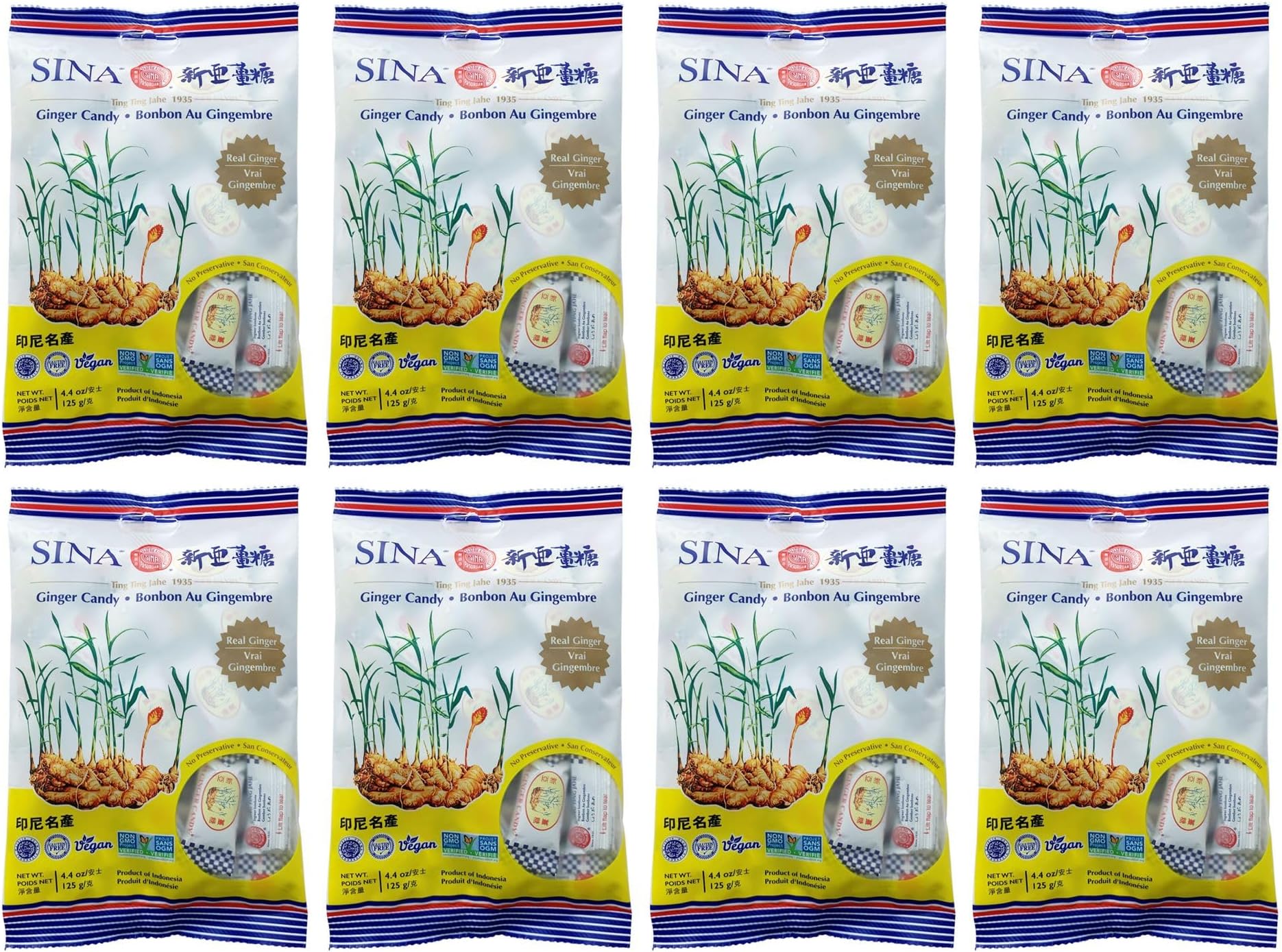 Sina Ginger Candy Wt. 2 Oz.) Grocery & Gourmet Food