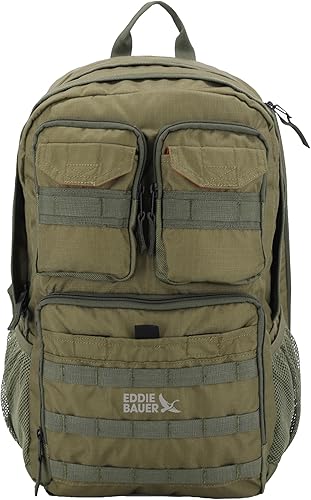 Miniatura 3 de Eddie Bauer Mochila táctica de carga  Aventura  Resistente  Exterior  Resistente al agua  Poliéster 600d, Gris musgo, 30 L, Mochila táctica de carga