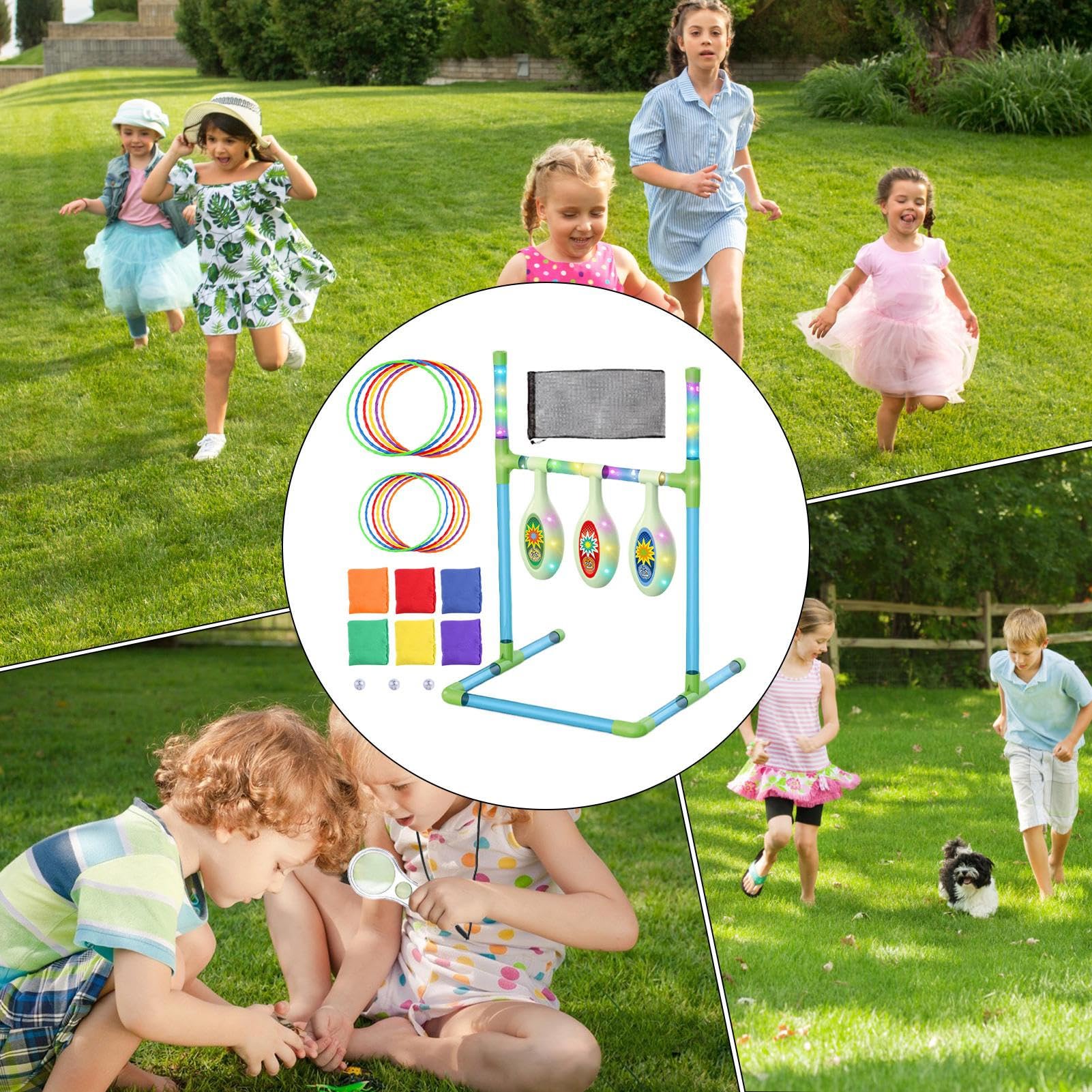 Wurfspiel – Komplettes Aufbewahrungs-Set – Wurfsäcke für Kinder | für Outdoor, Hof, Garten, Park, Sport, Party, Erwachsene, Jungen und Mädchen