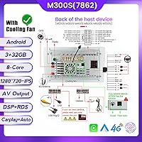 Vista 10 de 9" Android 10 Car Radio 1 Din Car Stereo for N-issan X-Trail T32 Qashqai J11 2013-2020 with Sat Nav Radio Audio Video Bluetooth AM PM WiFi SWC DSP
