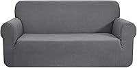 Vista 60 de CHUN YI - Funda elástica de 1 pieza para sillón grande, funda protectora suave de Jacquard con elastano, detalle de cuadros y parte inferior