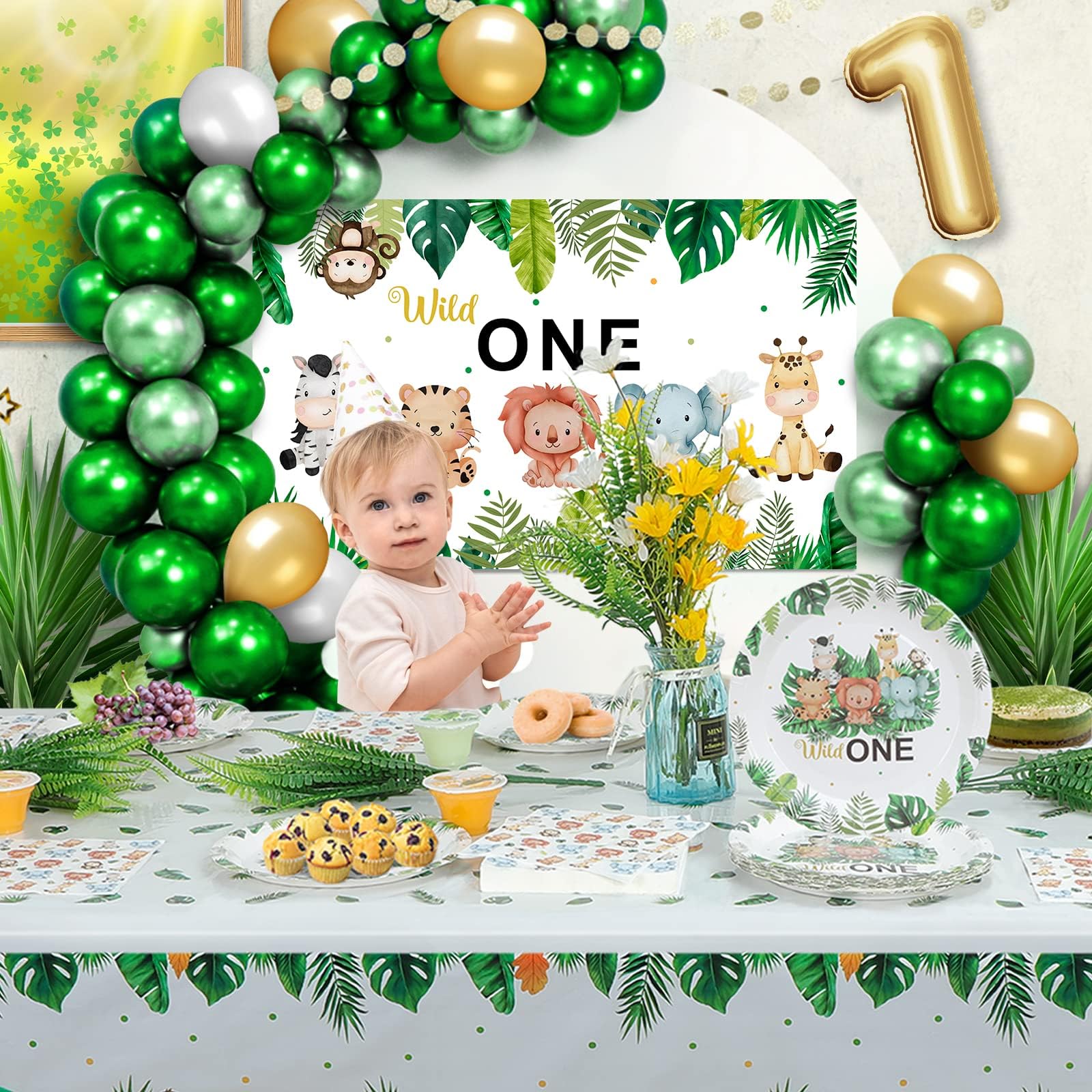 Sage Green Baby Shower Decorations Neutral Balloon Garland Kit