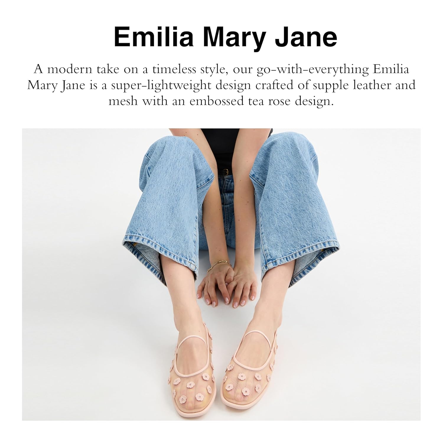 COACH Womens Emilia Mary Jane with Tea Rose Blush 8 Medium