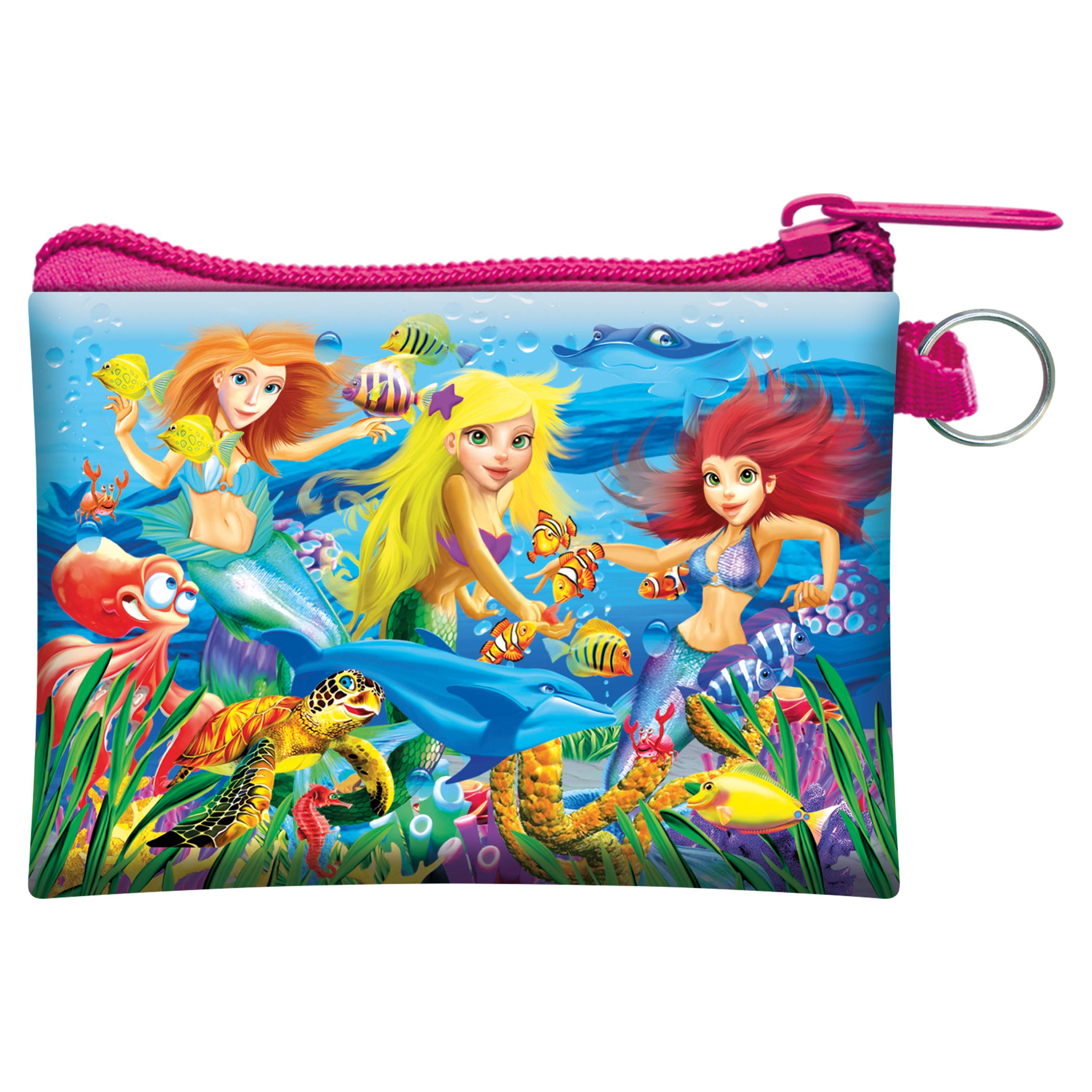 3D LiveLife Coin Purse - Mermaid Magic from Deluxebase. Lenticular 3D Ocean Purse. Cash, coin and card holder with secure zipper featuring artwork licensed from renowned Michael Searle