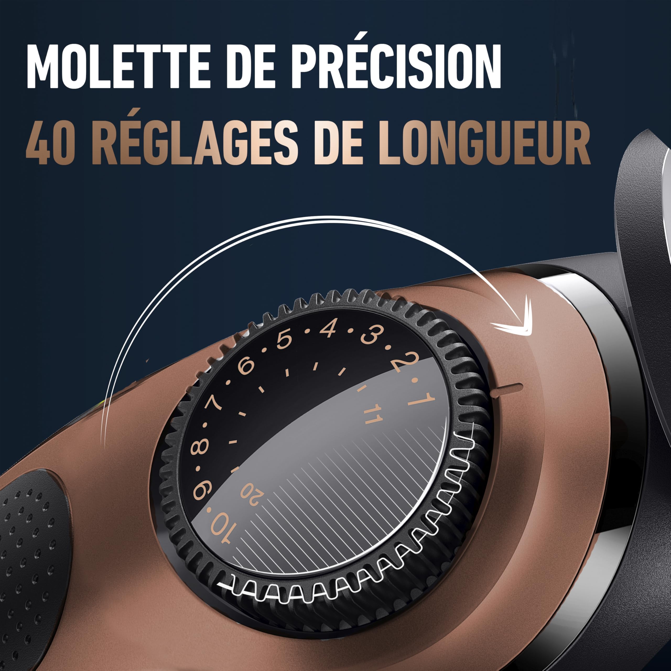 King C. Gillette Kit Barbe Homme, Tondeuse Electrique et 2 Soins Visage | 40 Longueurs, Lames Inusables en Métal, Coffret avec Nettoyant 3-en-1 60 ml, Baume Adoucissant 25 ml