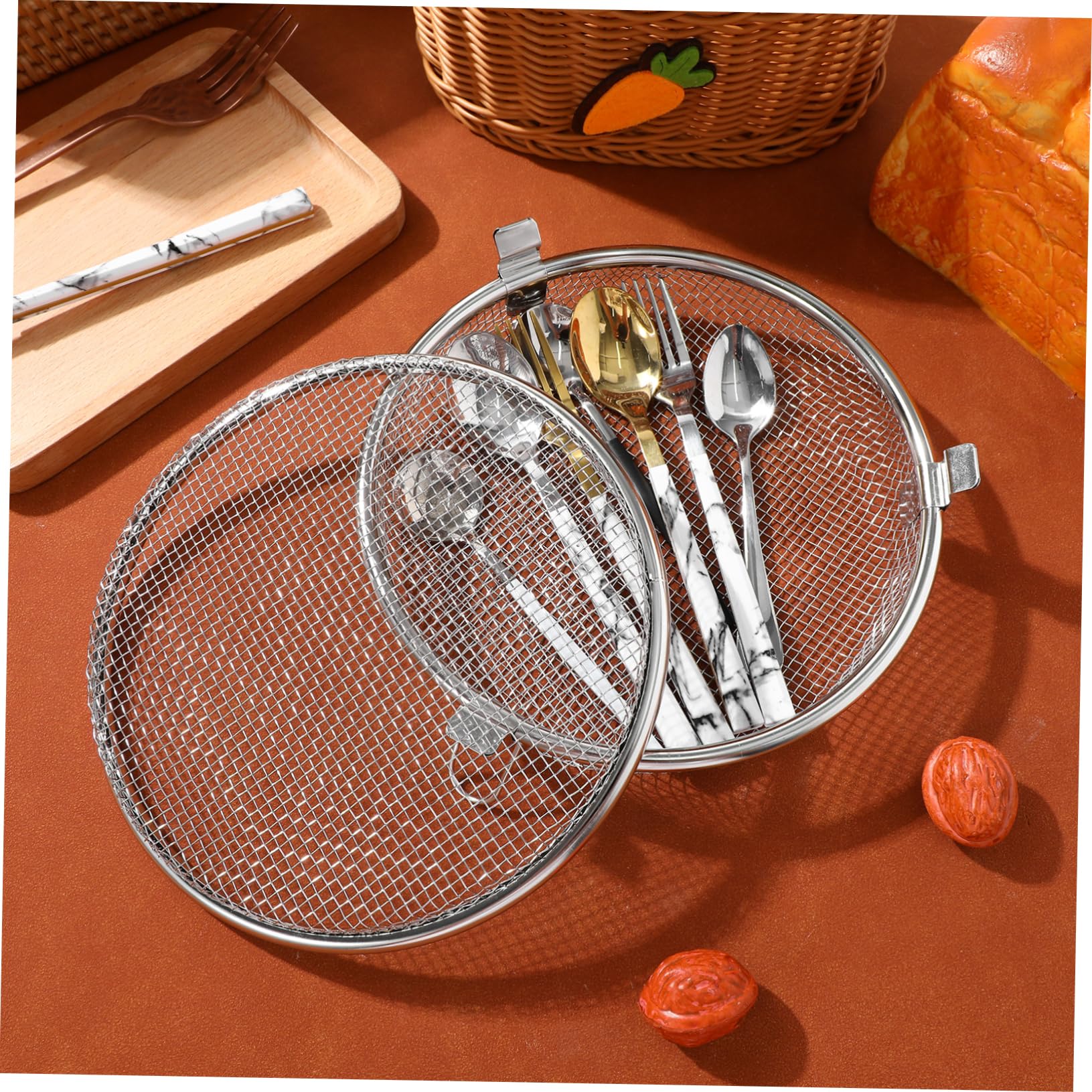 Cestello per Lavastoviglie in Acciaio Inox, Argento, 1 Pezzo