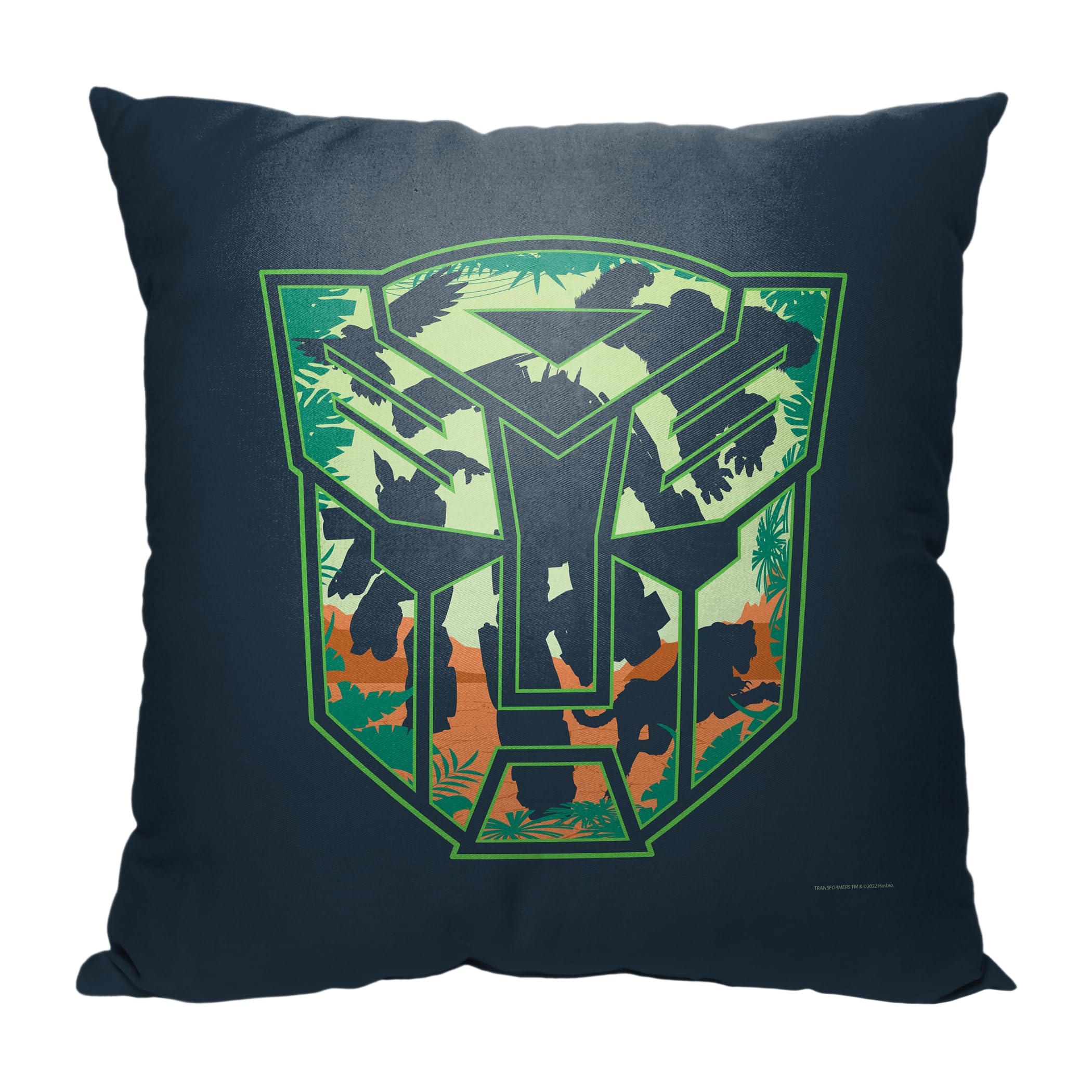 NORTHWEST Transformers Pillow 18 x 18 Roll Out