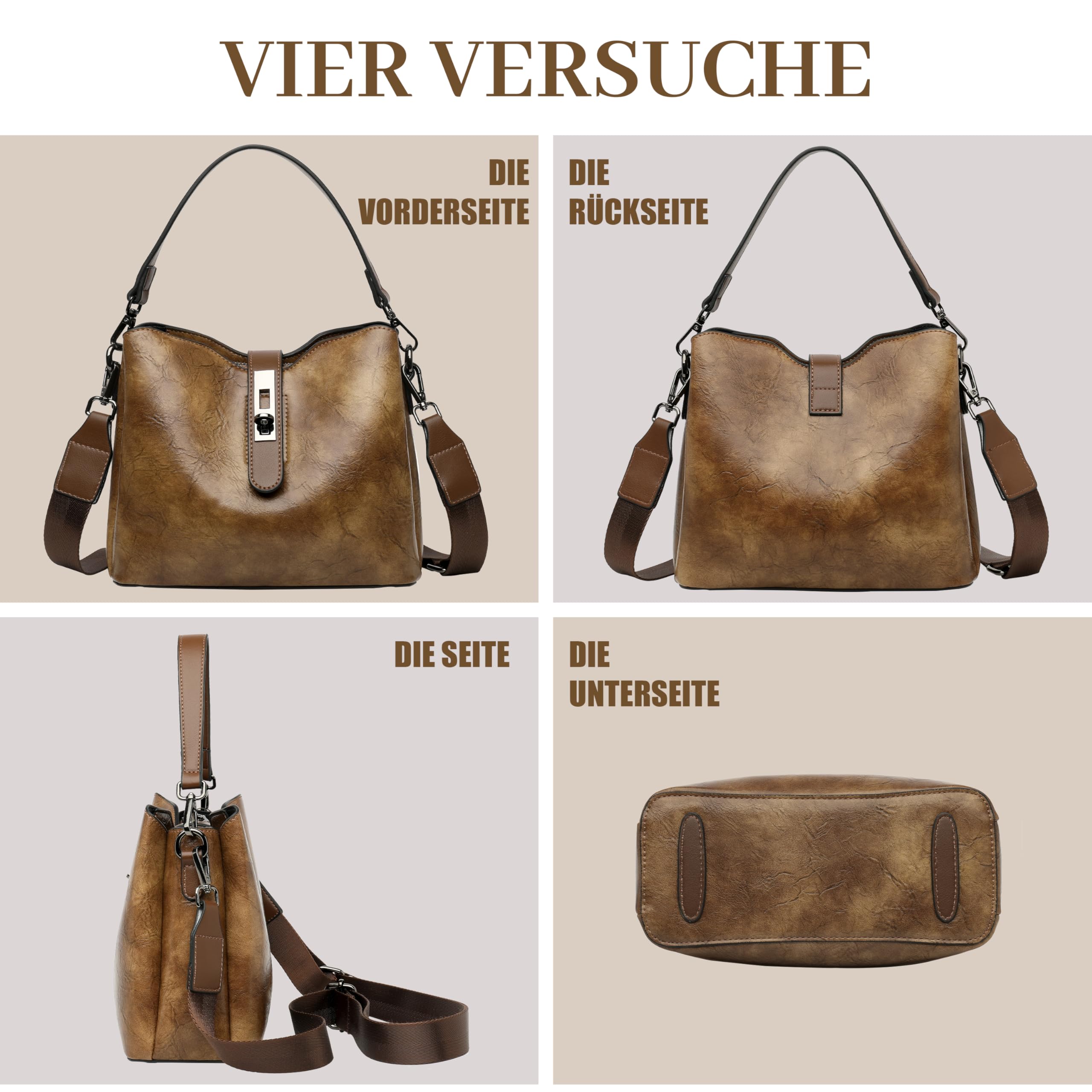 FSD.WG Borsa a mano，Borsa a Tracolla，Borsa a secchiello，Progettazione di designer