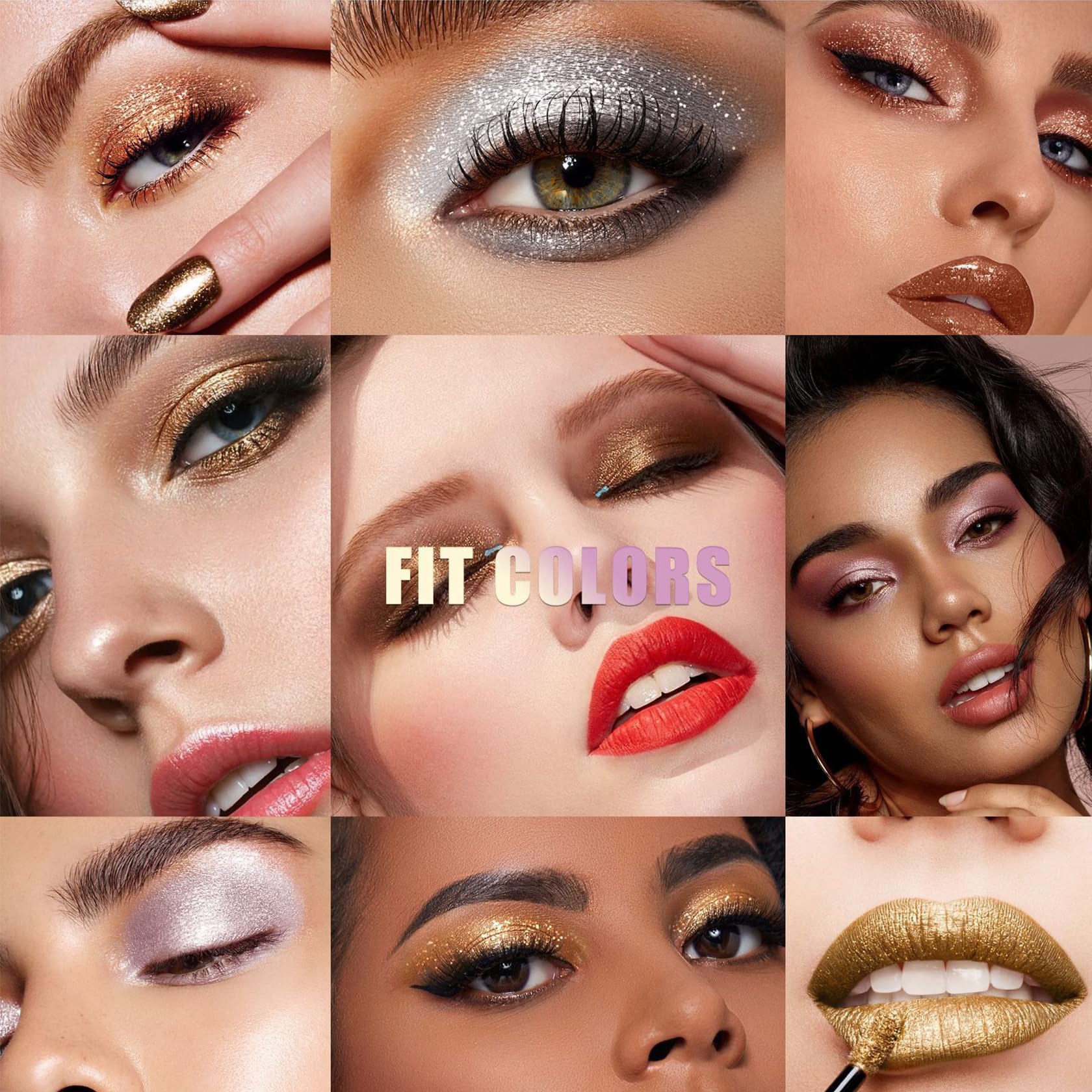 Glitter Liquid Eyeshadow, Metallic Shimmer Waterproof Eye Makeup - Image 3