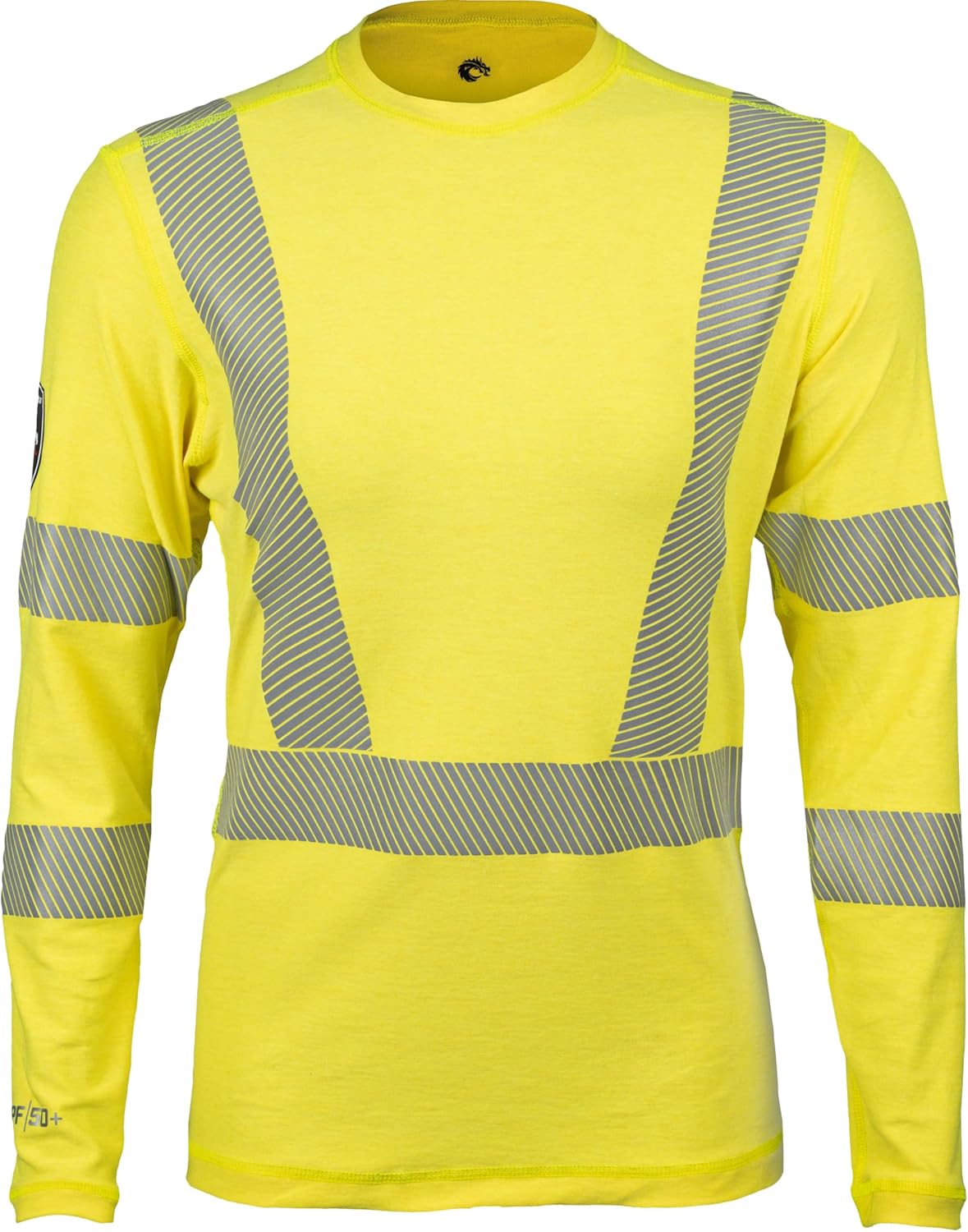 Dragonwear Women's Flame Resistant Long Sleeve Shirt Hi-Vis Yellow 6oz FR Shirt UPF50+ CAT2 NFPA70E ANSI107