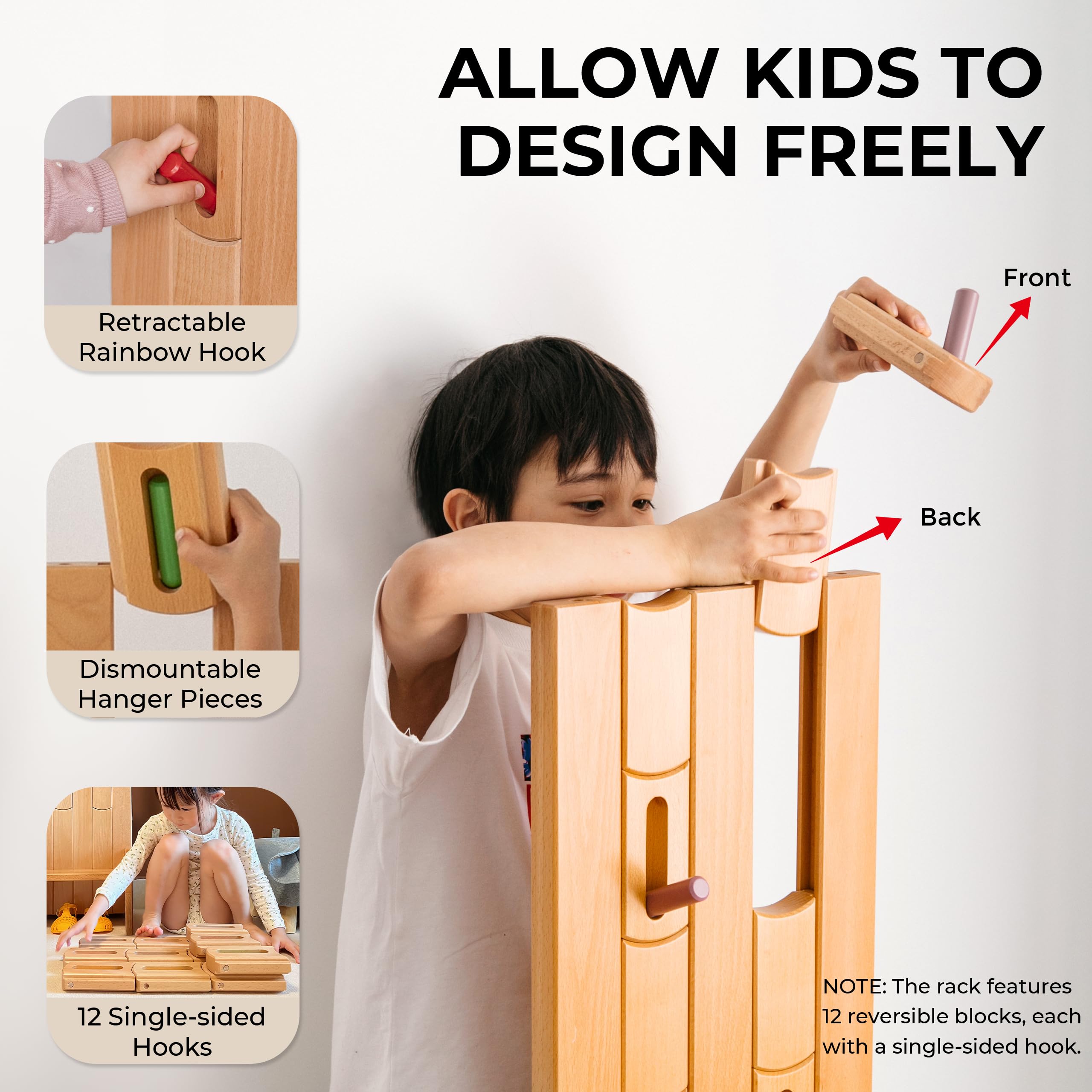 Amazon.com: AVDAR Kids Coat Rack Rainbow Rack Coat Tree, Gold 