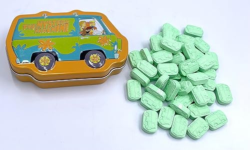 Miniatura 4 de Scooby-Doo and the Gang - Caramelo con sabor a manzana verde agria – (1) lata coleccionable llena de caramelos en forma de camioneta de The Mystery