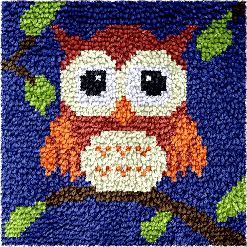 DIY Knüpfset Halloween - Vogelscheuche & Fledermaus Kissenbezug 43x43cm