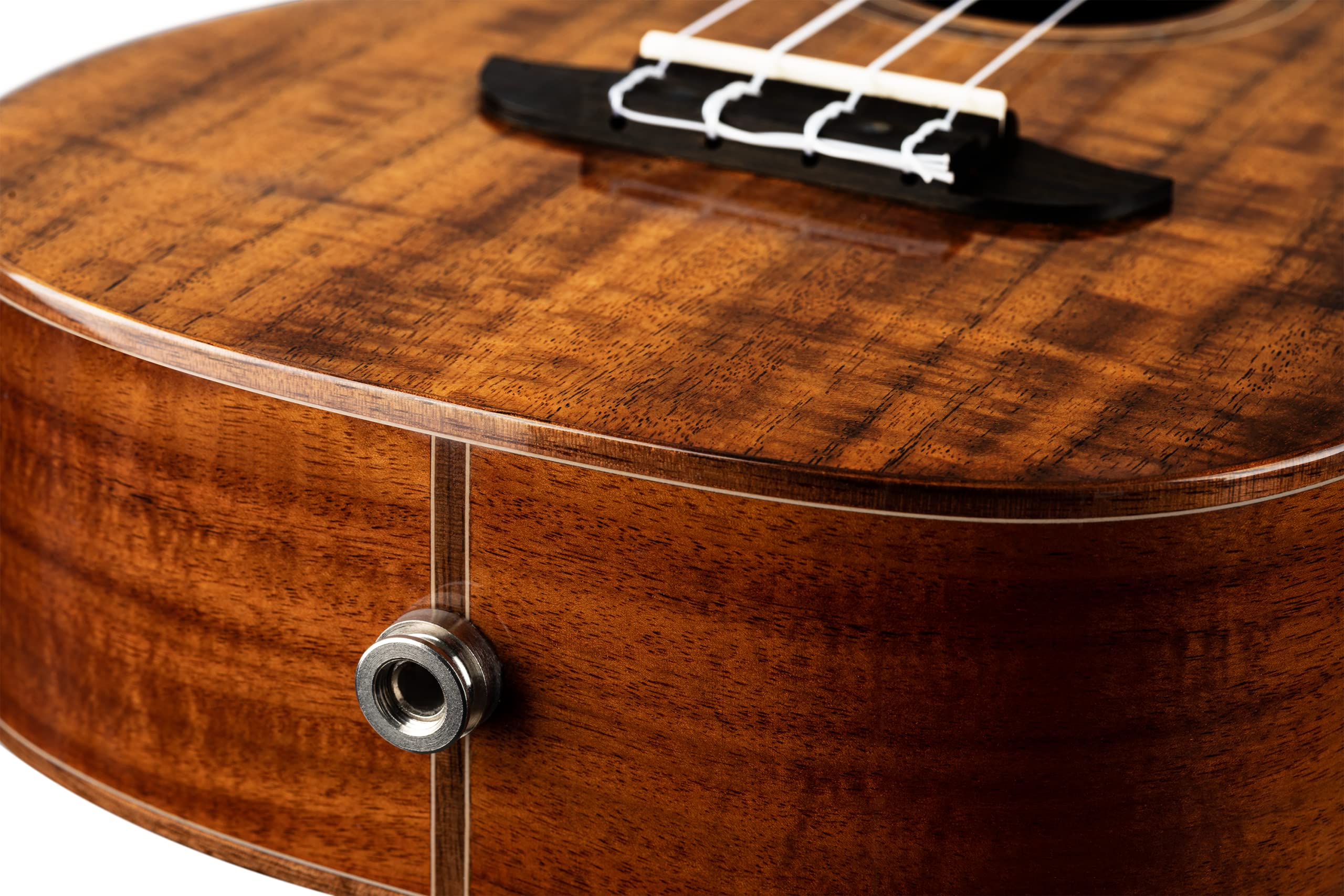 Ortega Guitars Ukulele Concerto Elettro-Acustico – Elite Series – Gig Bag Inclusa – Acacia, Natural (RUET-ACA)