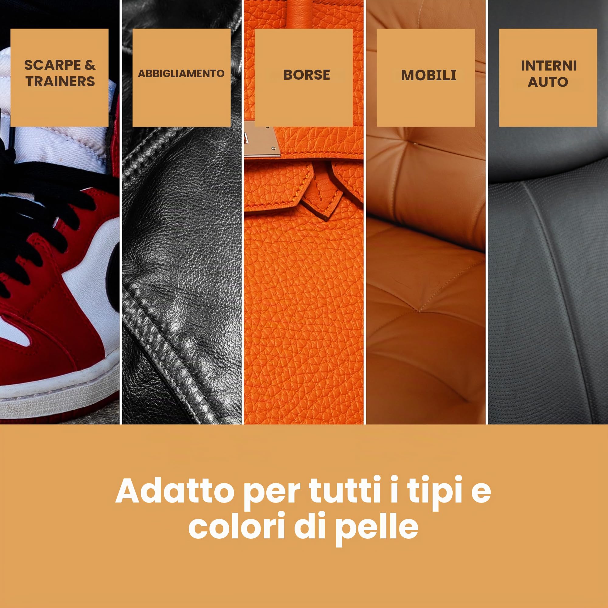 Furniture Clinic Vernice e Tintura per la Riparazione della Pelle, Colorante Autosigillante per Una Riparazione Facile, Adatto per Divani in Pelle, Sedili di Auto, Scarpe, Borse (50ml, Blu navy)