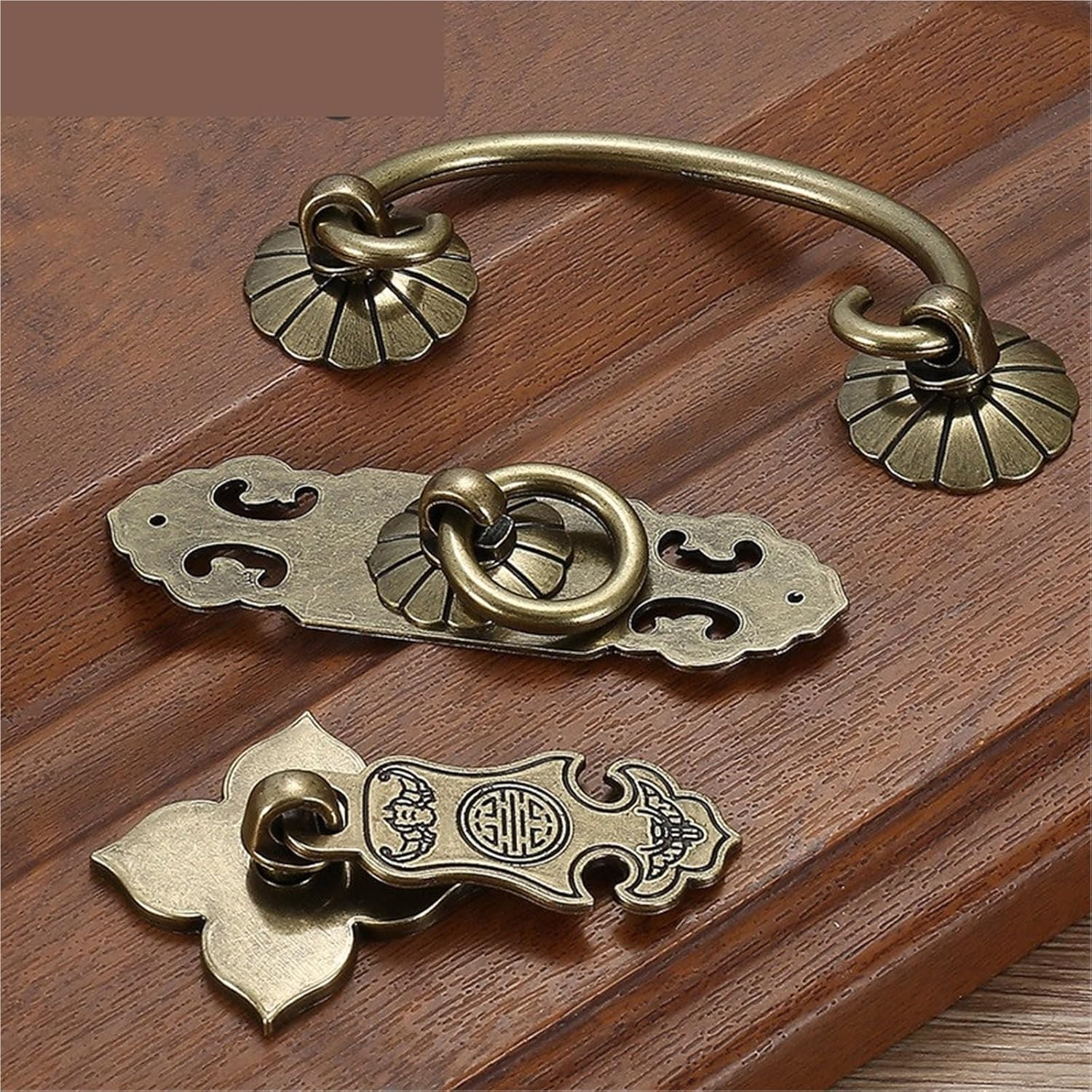 Vintage Antique Bronze Cabinet Handles Furniture Handle Drawer Knobs Wardrobe Door Pulls Furniture Hardware 1Pcs(665)