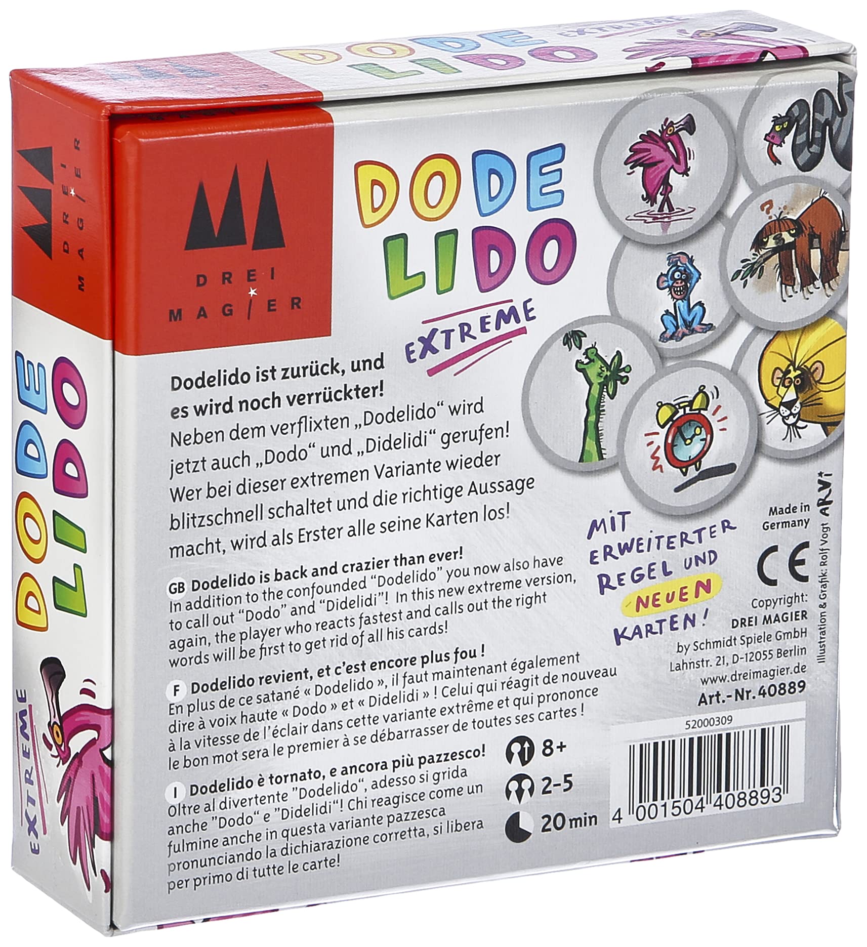 Schmidt Spiele Dodelido Extreme, Three Magicians Card Game, Multicoloured - Image 2