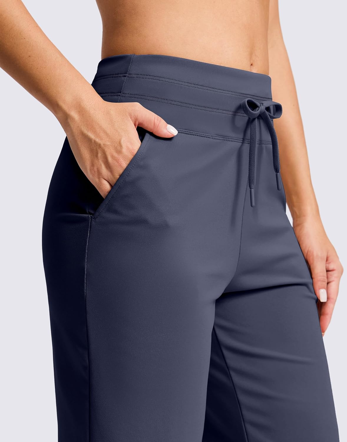 G GRADUAL Bermuda Shorts for Women with Pockets 10" Knee Length Womens High Waisted Long Shorts for Walking Athletic Workout - Image 5