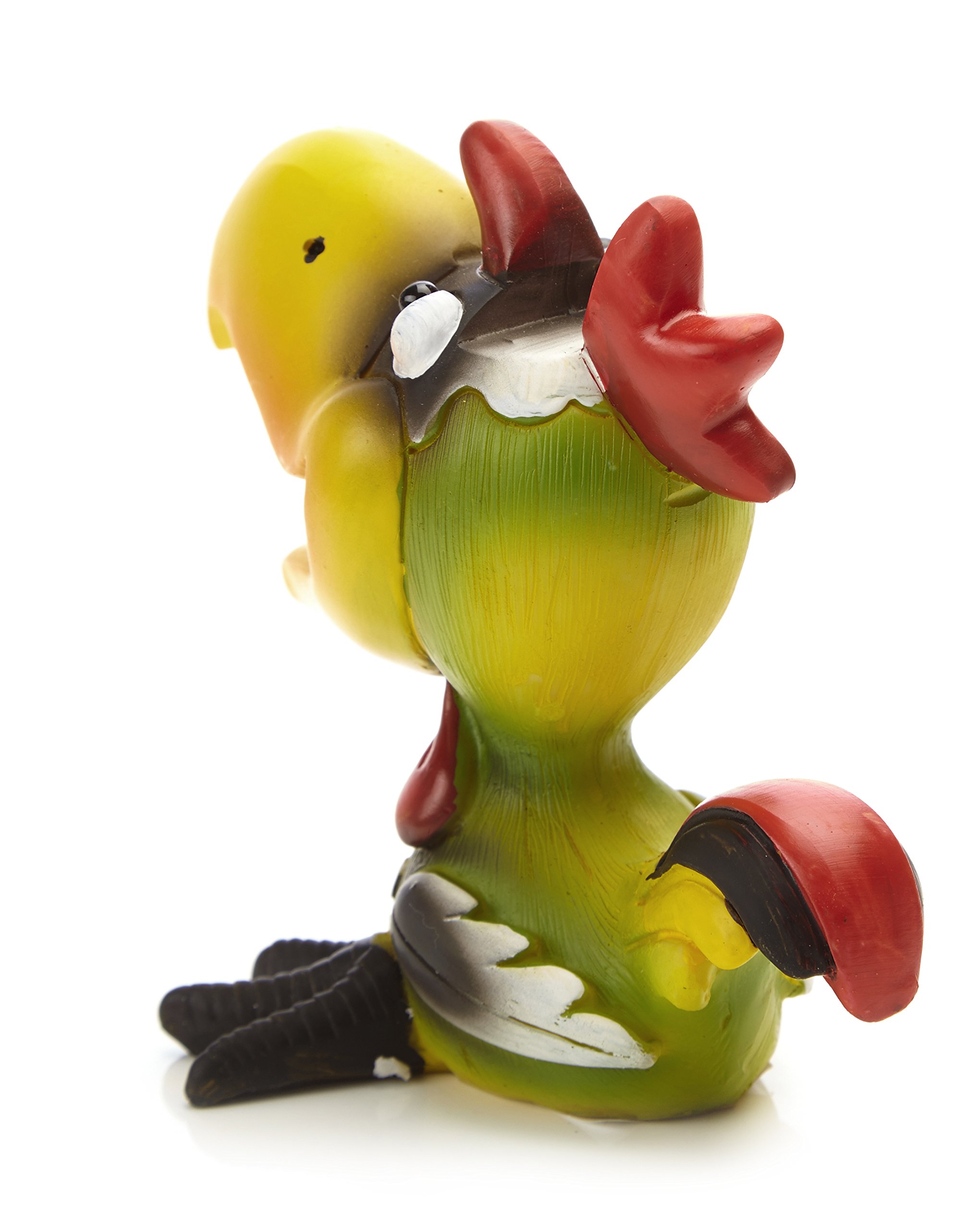 by-Bers glasses holder, bird design, really funny hand painted bird figurine, polyresin, gift for children and adults Green - Image 4
