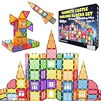 Desire Deluxe Giochi di costruzione magnetici – 100 PCS Piastrelle e Blocchi Magnetici Bambini