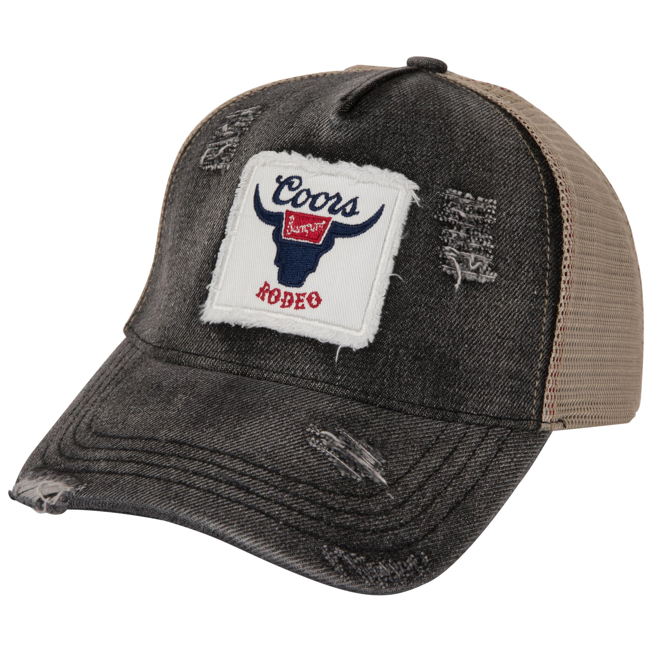 Coors Banquet Rodeo Trucker Hat Blue, Black, One size